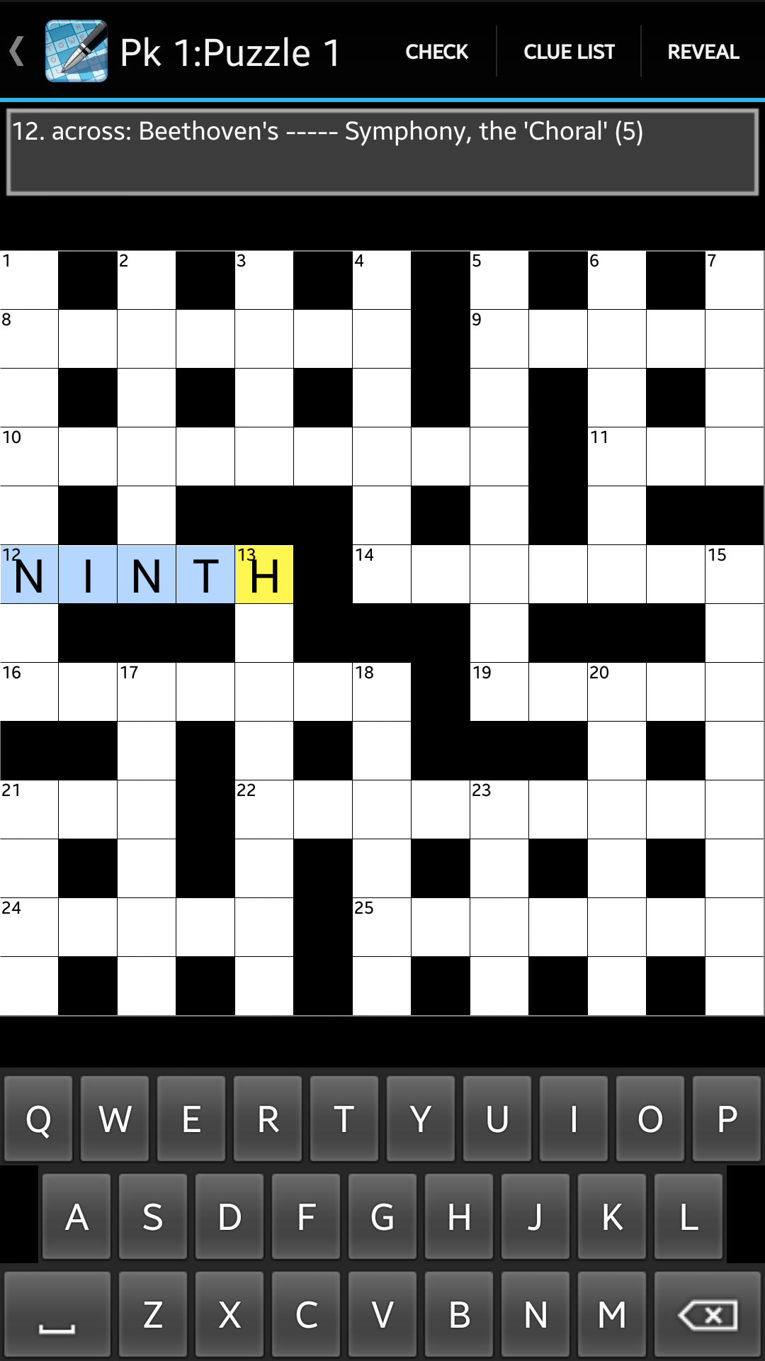 اسکرین شات 2 بازی Crossword Lite
