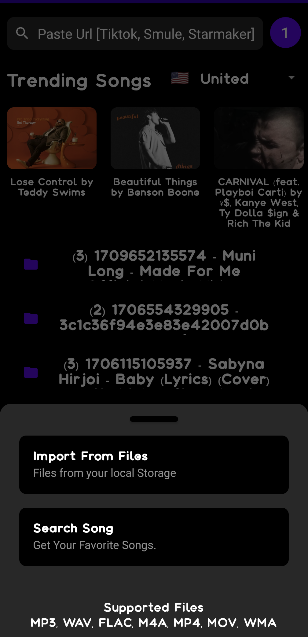 اسکرین شات 2 برنامه SonicMelody: AI Vocal Remover