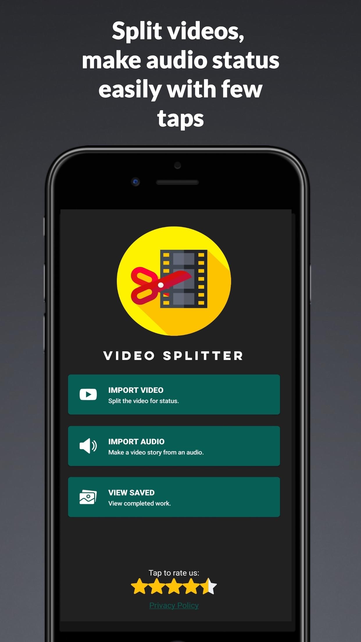 اسکرین شات 1 برنامه Video Splitter for WhatsApp