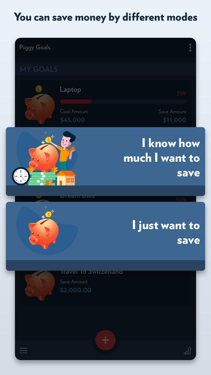 اسکرین شات 3 برنامه Piggy Bank: Savings Goal