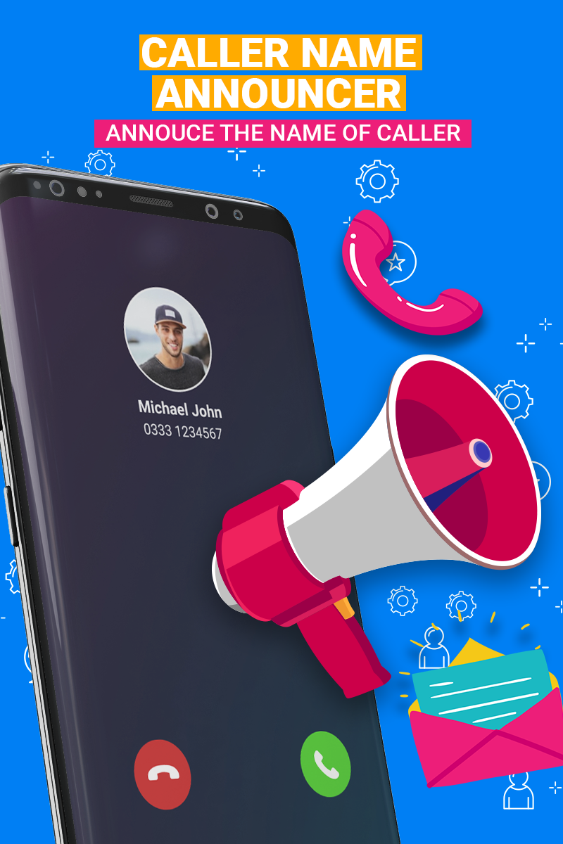 اسکرین شات 1 برنامه Caller Name Announcer
