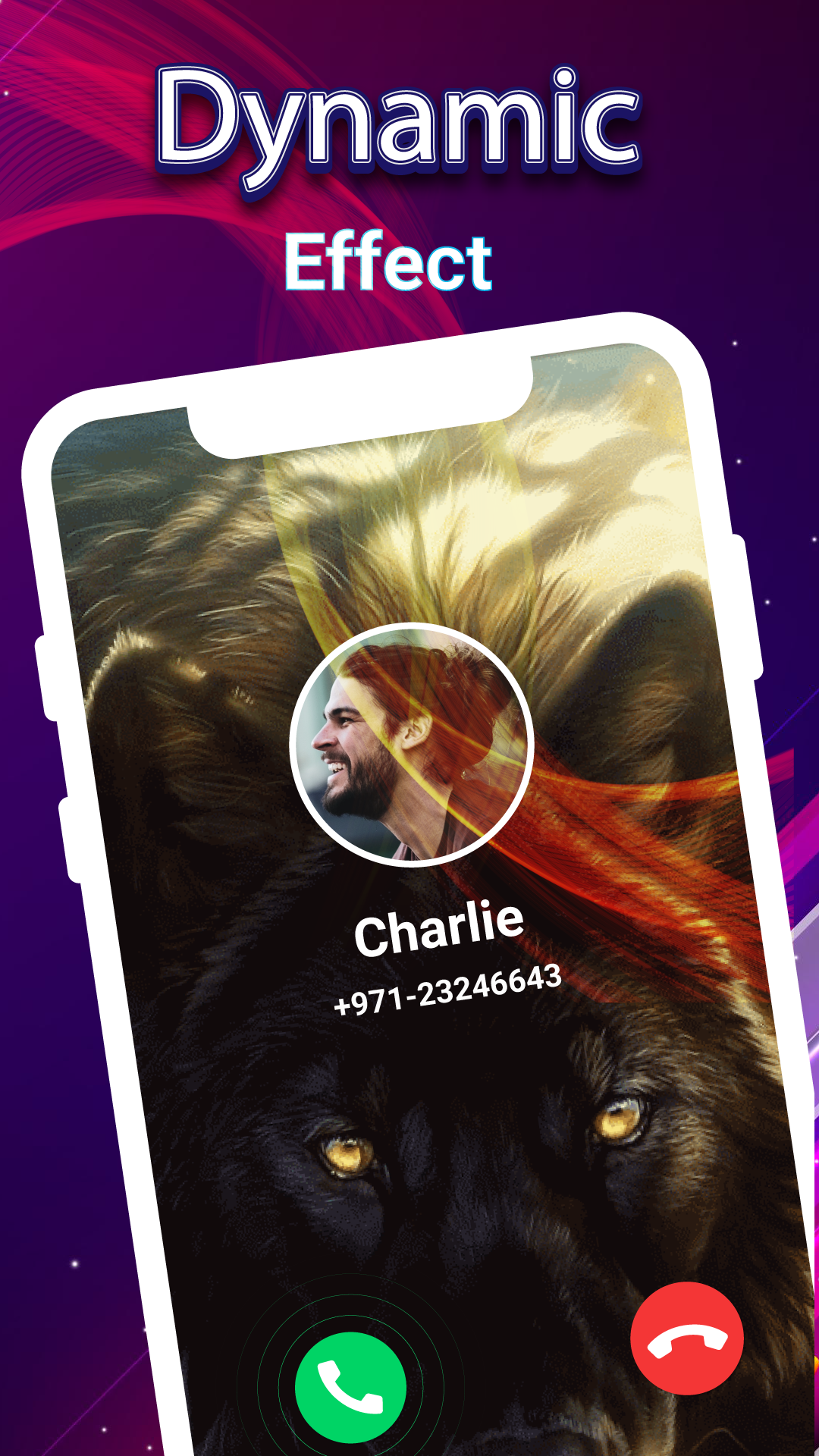 اسکرین شات 2 برنامه Color Call Screen Themes