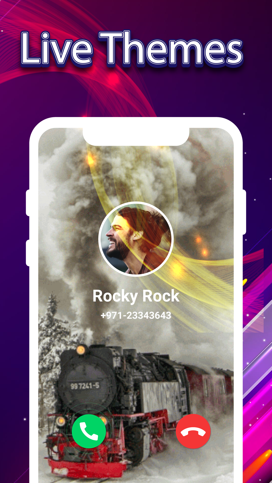 اسکرین شات 8 برنامه Color Call Screen Themes