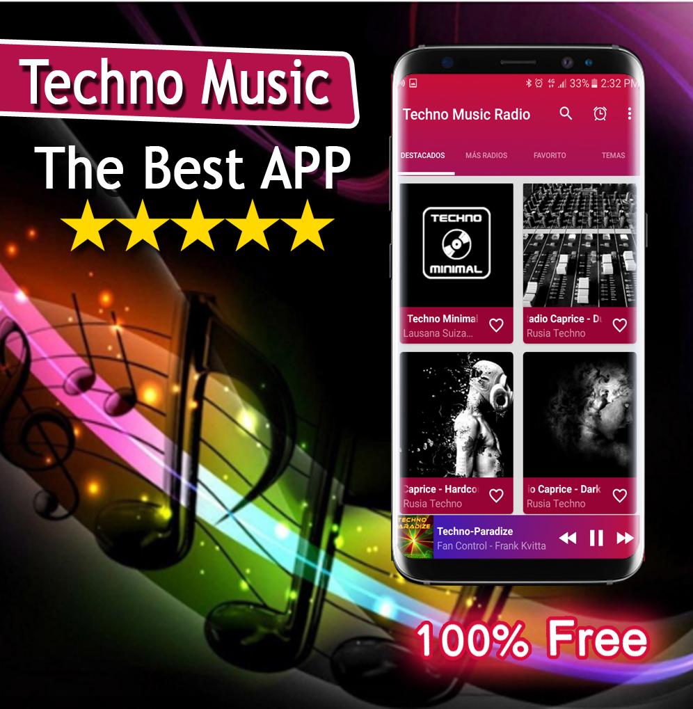 اسکرین شات 3 برنامه Techno Music Radio