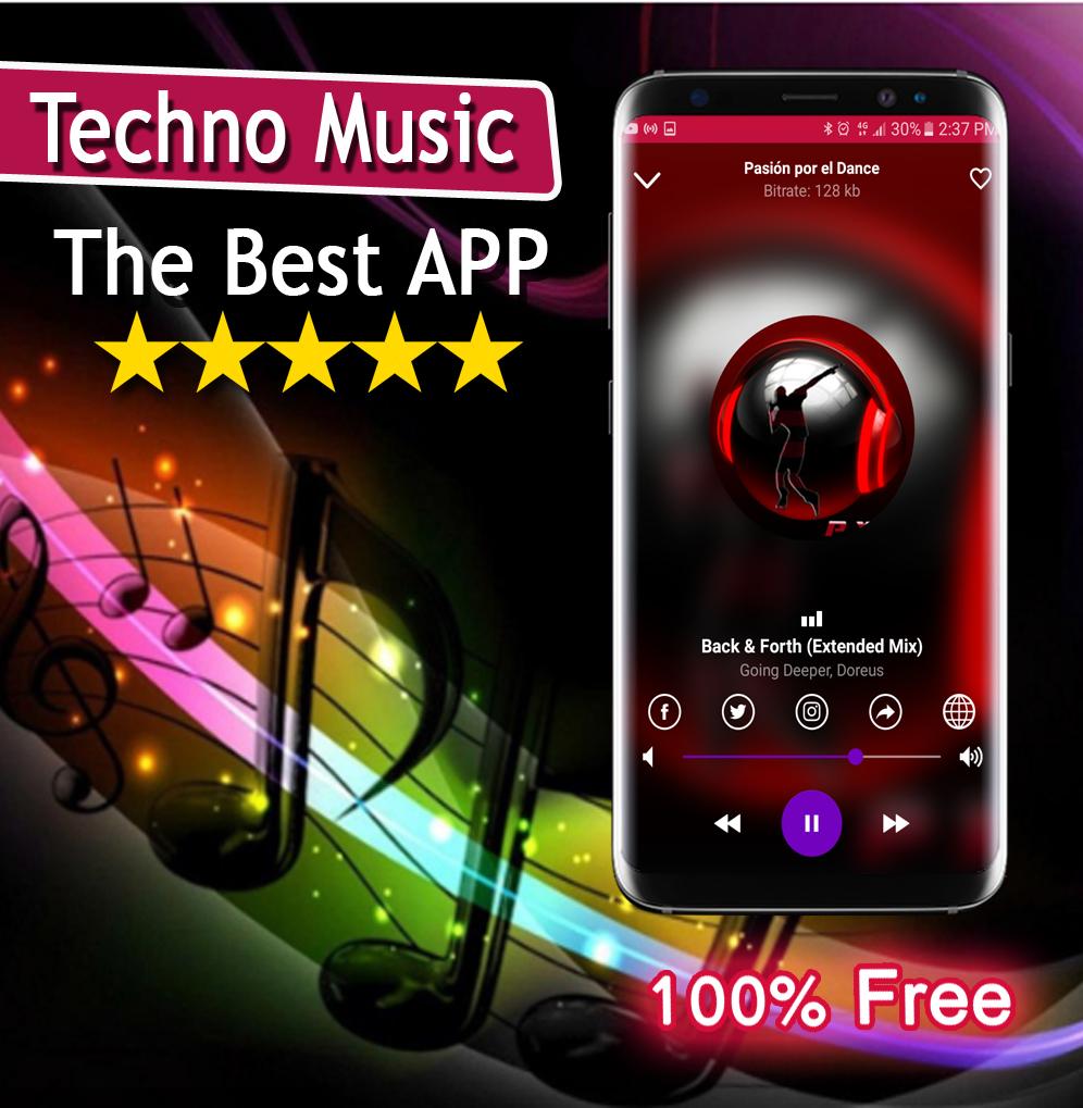 اسکرین شات 2 برنامه Techno Music Radio