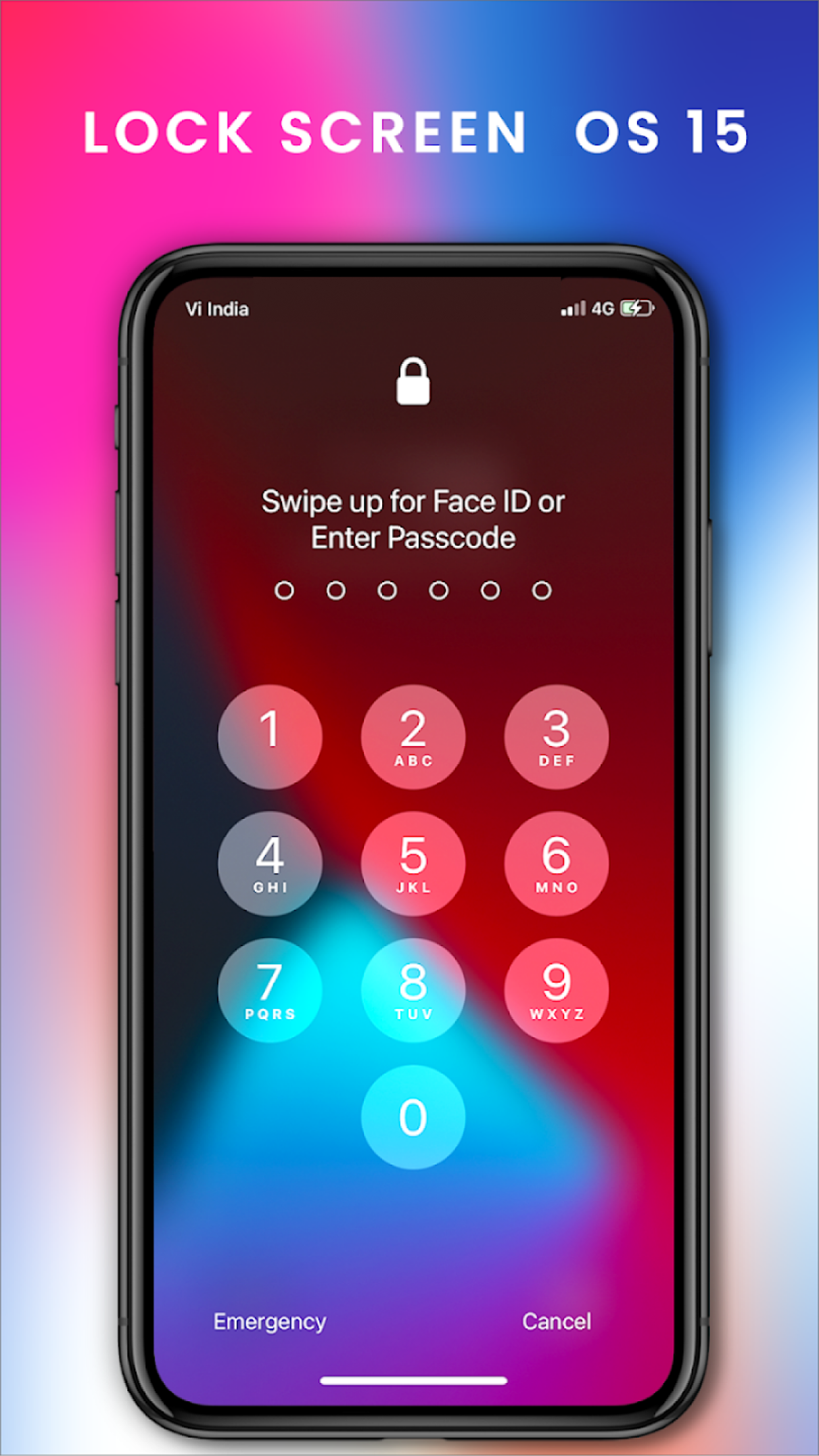 اسکرین شات 3 برنامه iLock Screen - Phone Lock