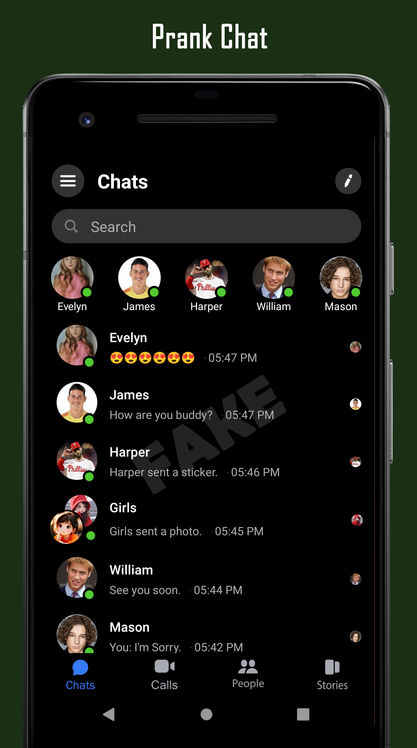 اسکرین شات 2 برنامه Fake Chat Conversation - prank