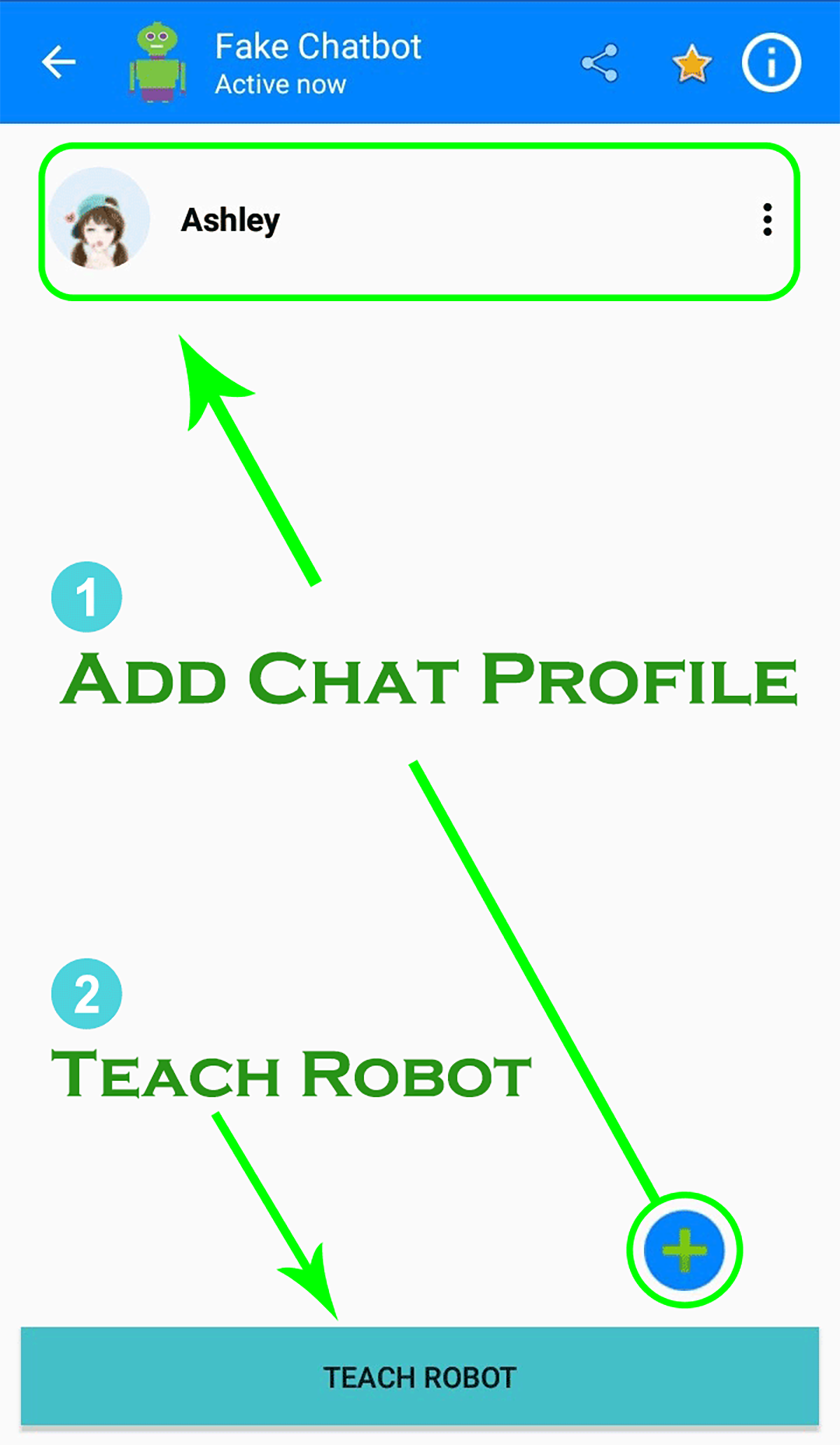 اسکرین شات 1 برنامه Fake Chat Conversation Chatbot