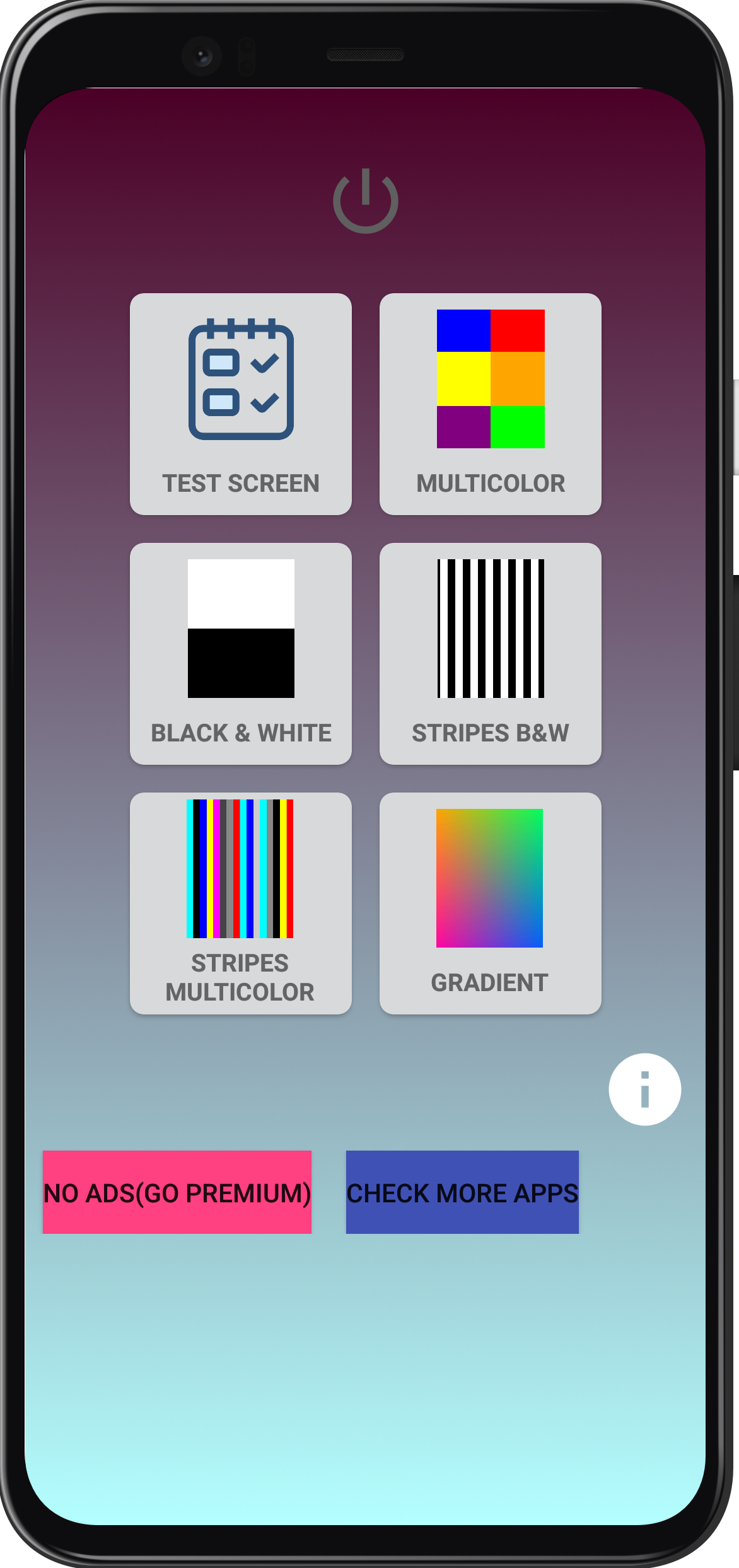 اسکرین شات 1 برنامه Screen Colors(Burn-in Tool)