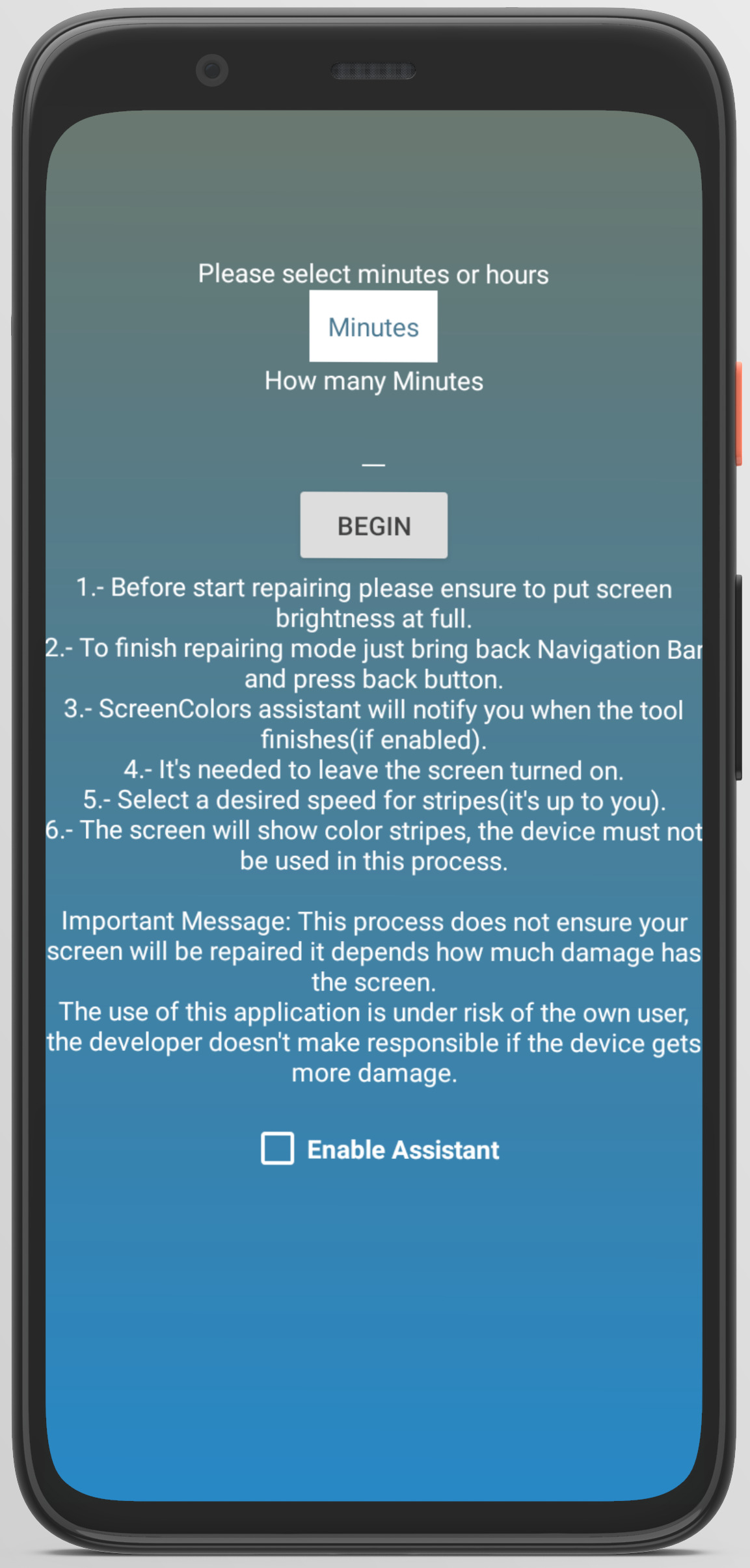 اسکرین شات 7 برنامه Screen Colors(Burn-in Tool)