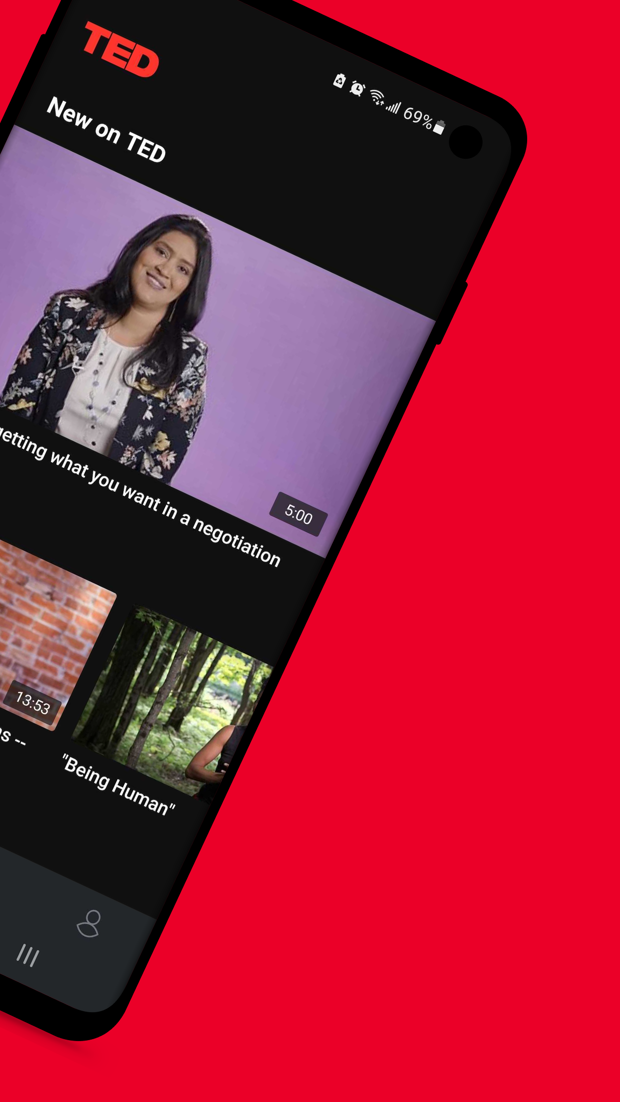 اسکرین شات 2 برنامه TED Talks: Watch and Learn.