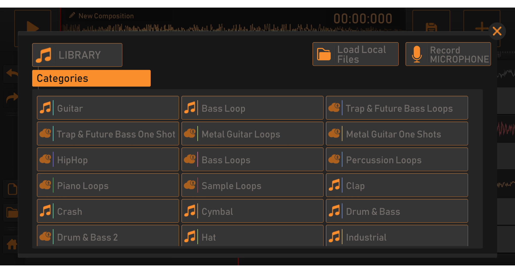 اسکرین شات 4 برنامه Song Maker - Music Mixer
