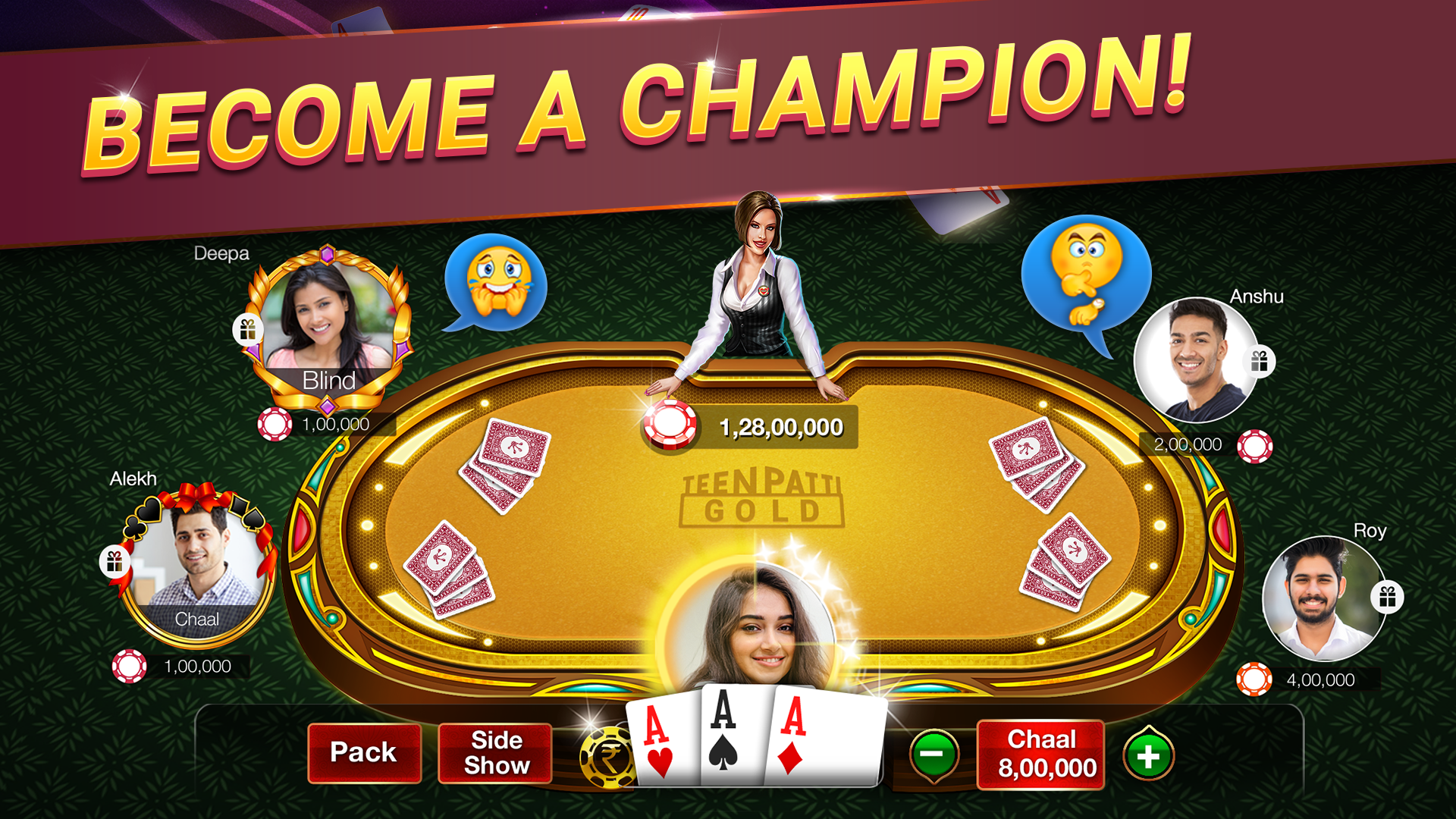 اسکرین شات 1 بازی Teen Patti Gold, Rummy & Poker