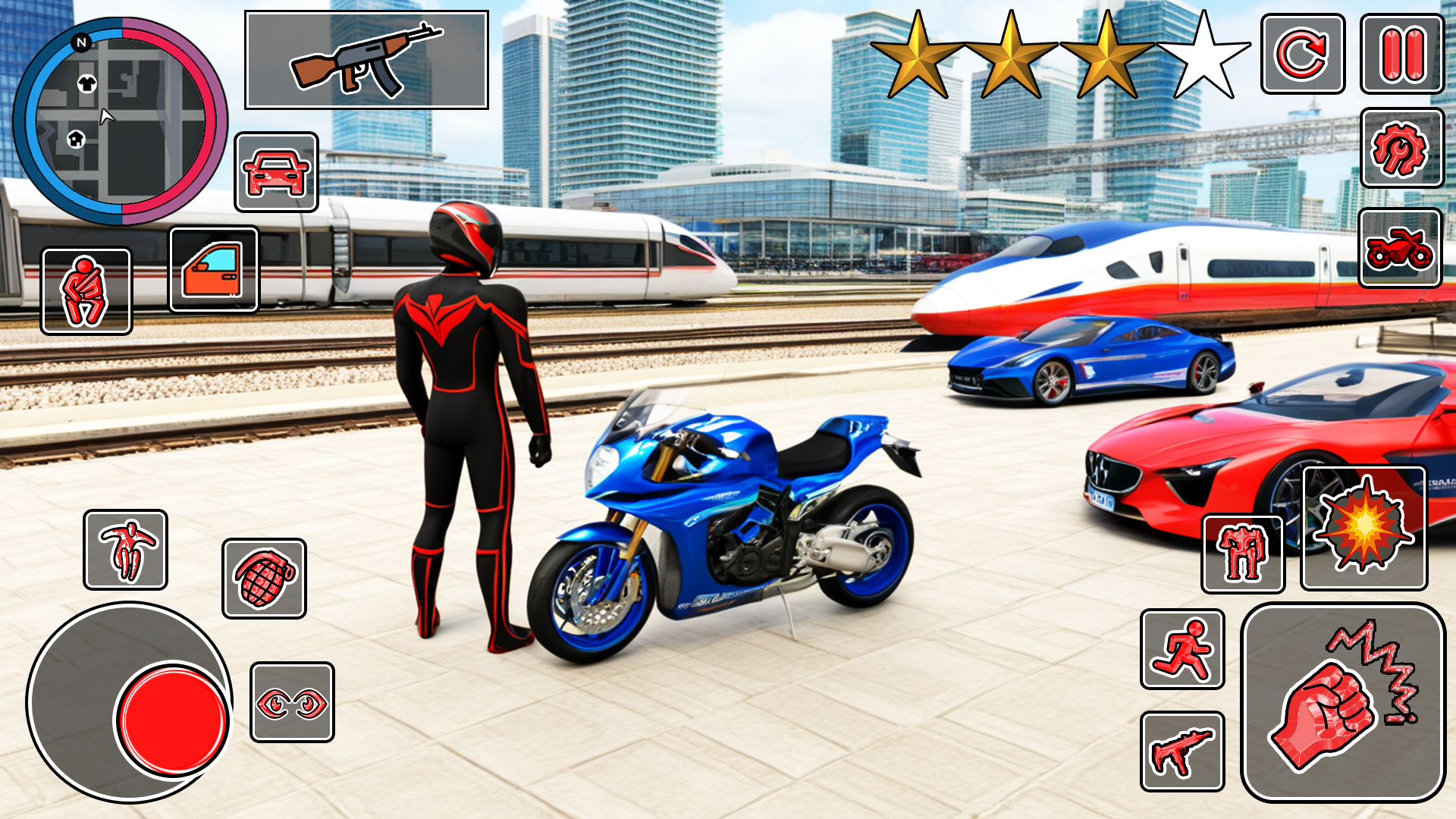 اسکرین شات 2 بازی Rope Hero Gangster Crime Mafia