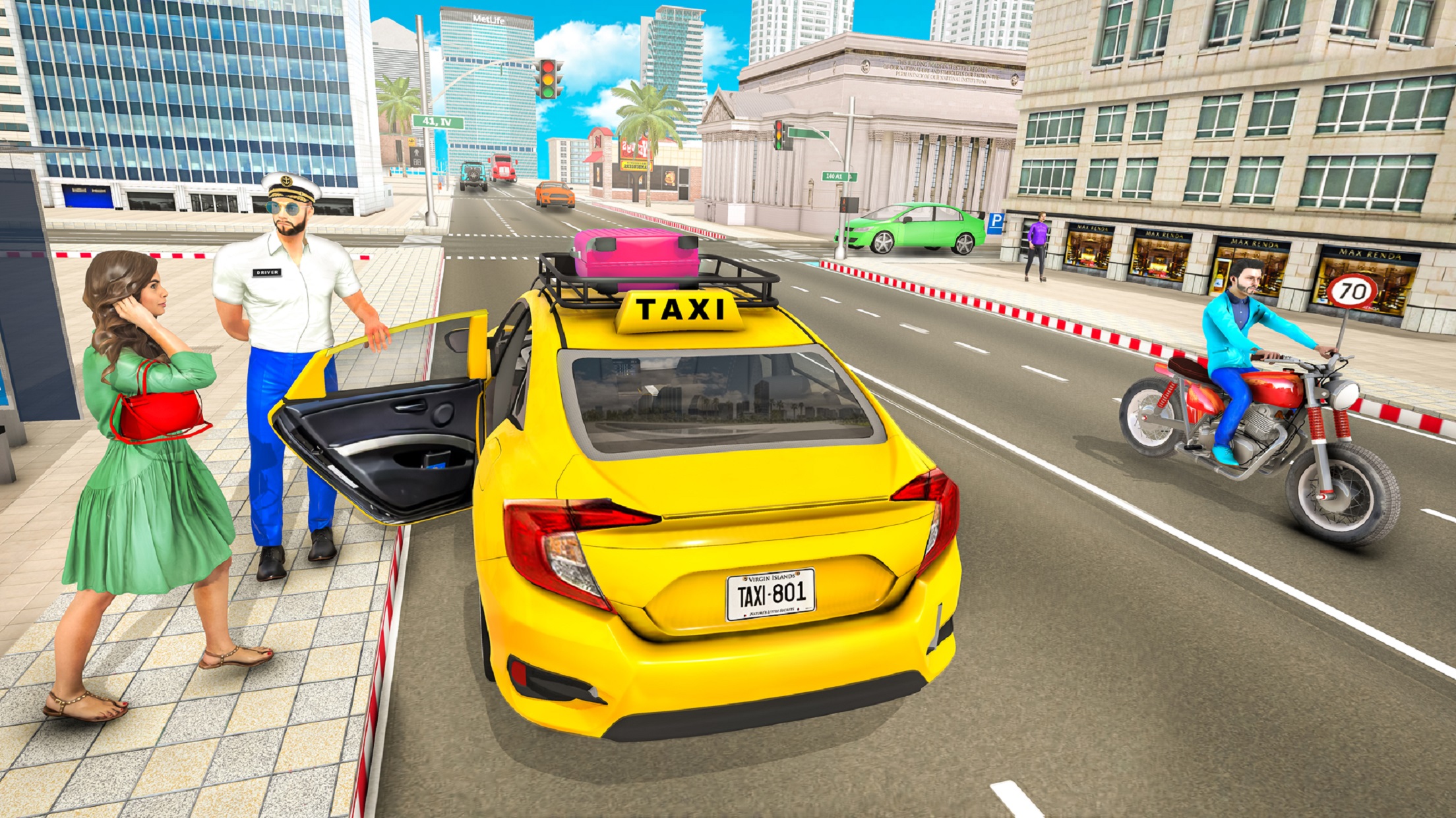 اسکرین شات 2 بازی Crazy Taxi Driver: Taxi Game