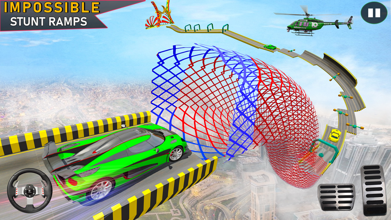 اسکرین شات 4 بازی Ramp Car Racing: GT Car Stunts