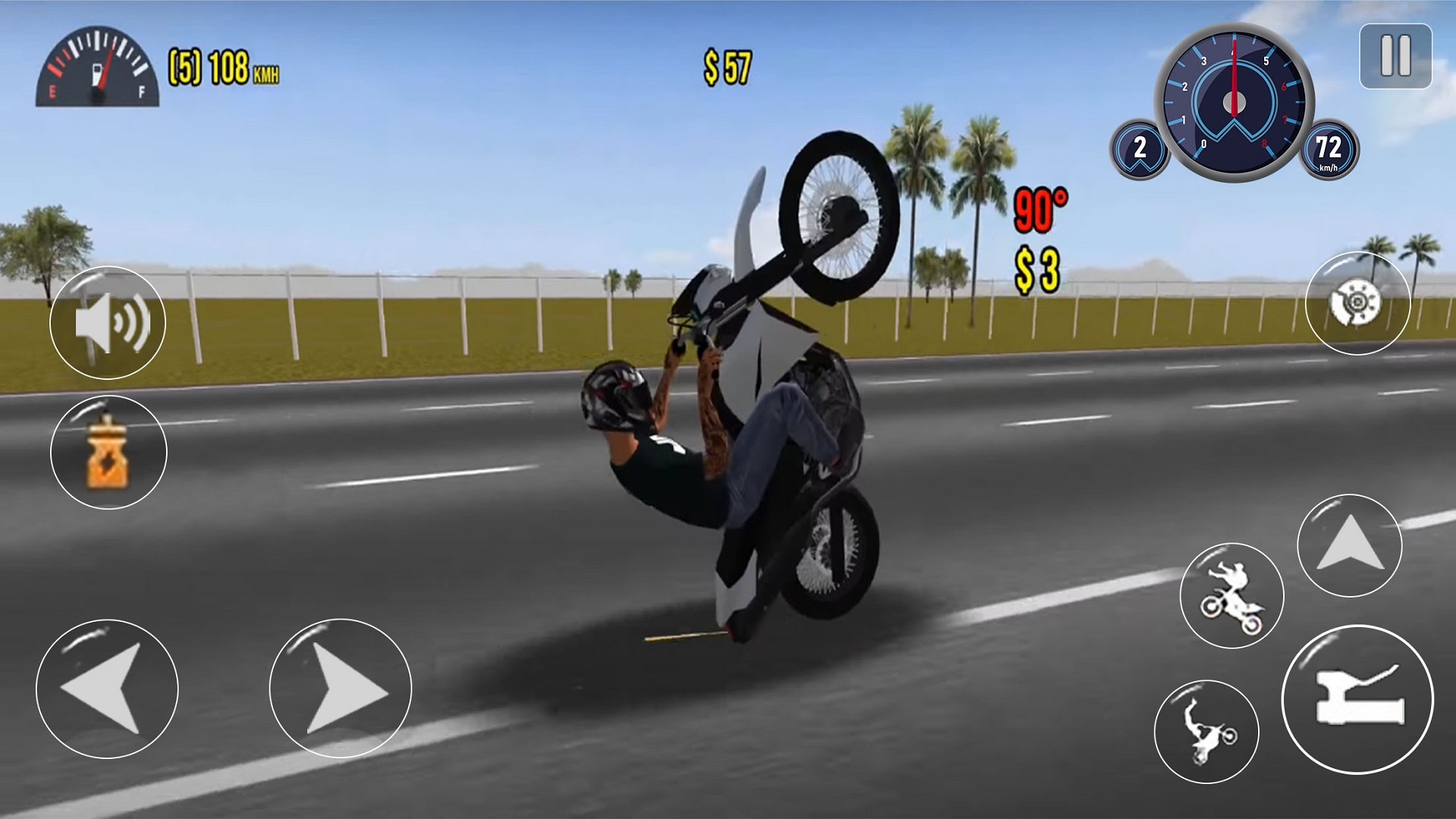 اسکرین شات 5 بازی Moto Wheelie 3D - Bike Games
