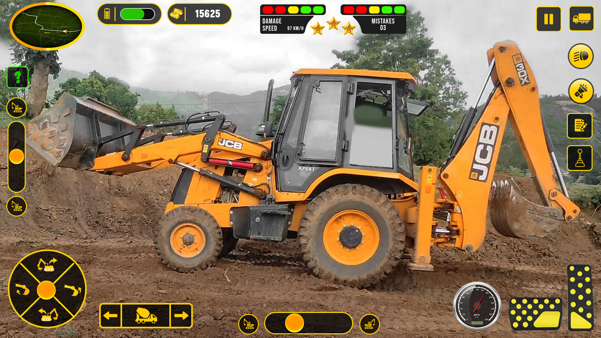 اسکرین شات 5 بازی JCB 3Dx Backhoe Loader Driving