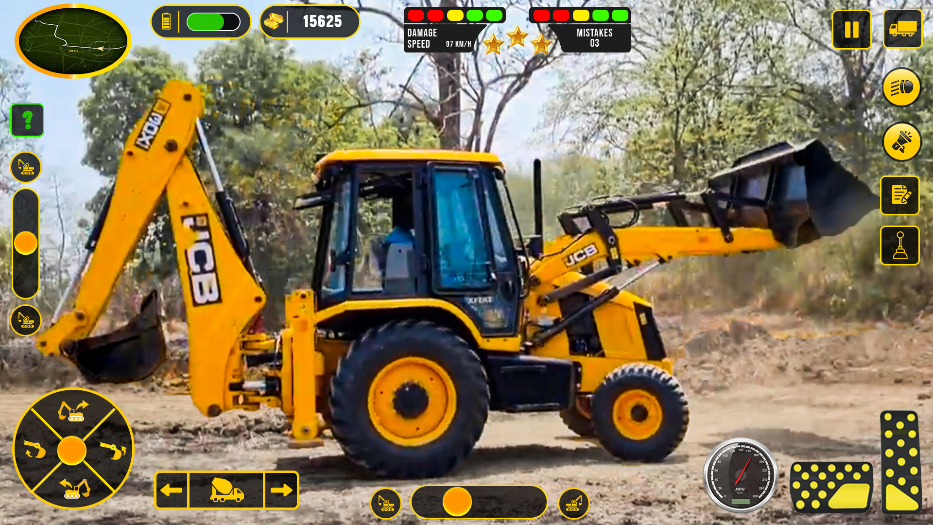 اسکرین شات 2 بازی JCB 3Dx Backhoe Loader Driving