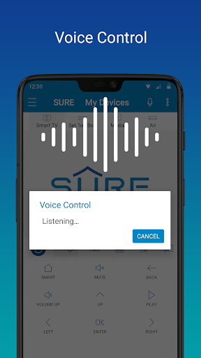 اسکرین شات 3 برنامه SURE - Smart Home and TV Universal Remote
