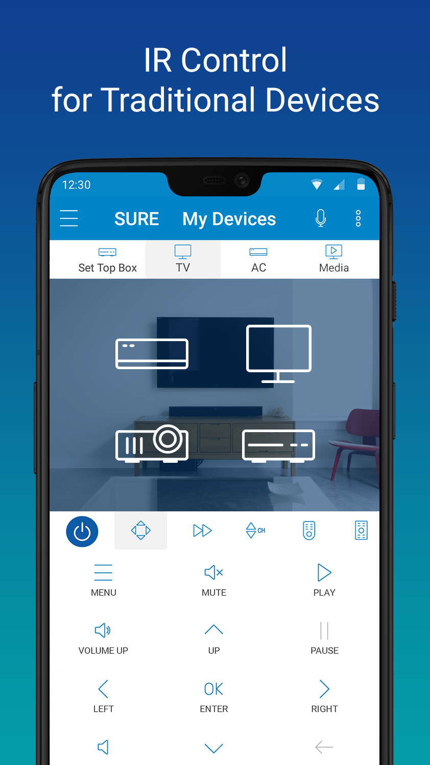 اسکرین شات 6 برنامه SURE - Smart Home and TV Unive