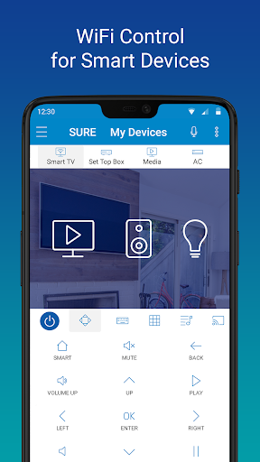 اسکرین شات 2 برنامه SURE - Smart Home and TV Universal Remote