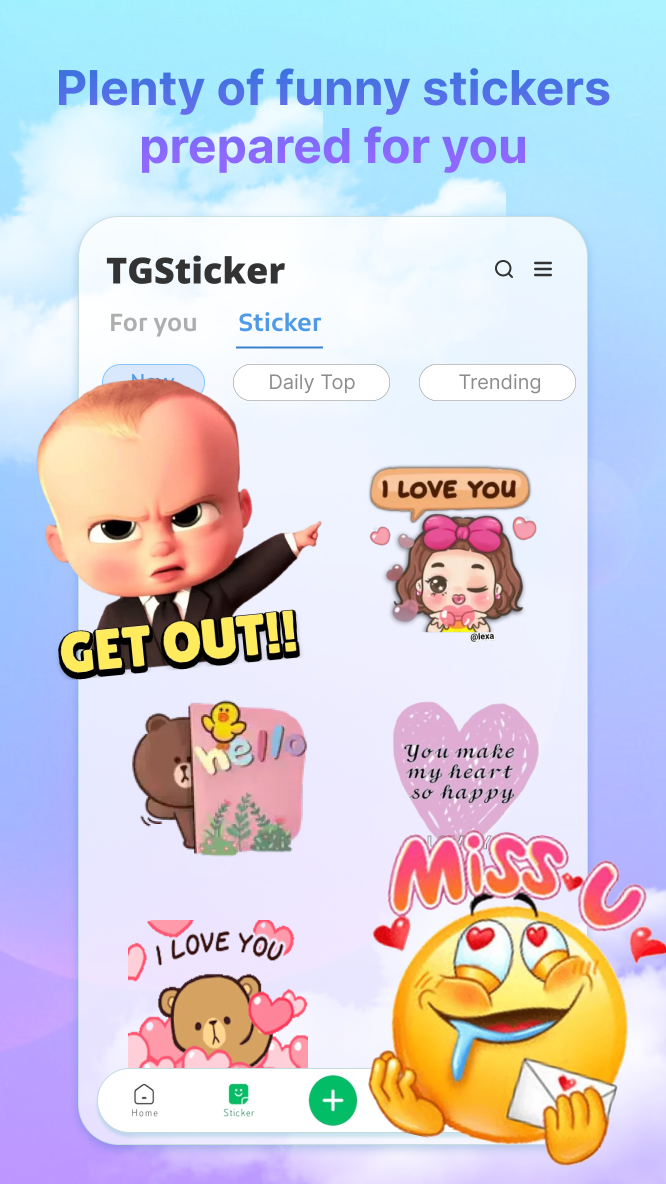 اسکرین شات 1 برنامه Tgsticker - pack meme download