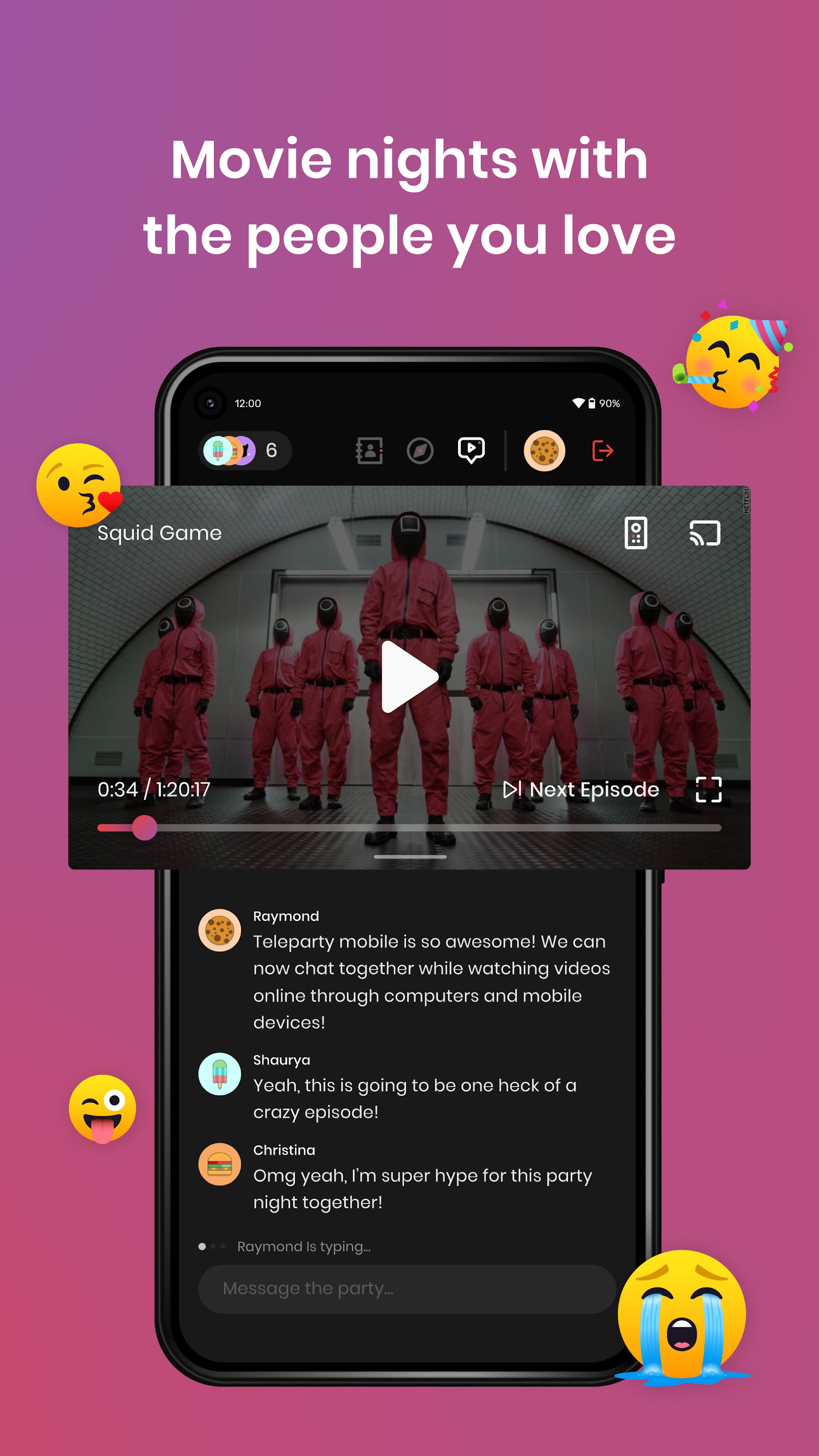 اسکرین شات 3 برنامه Teleparty - Watch Parties