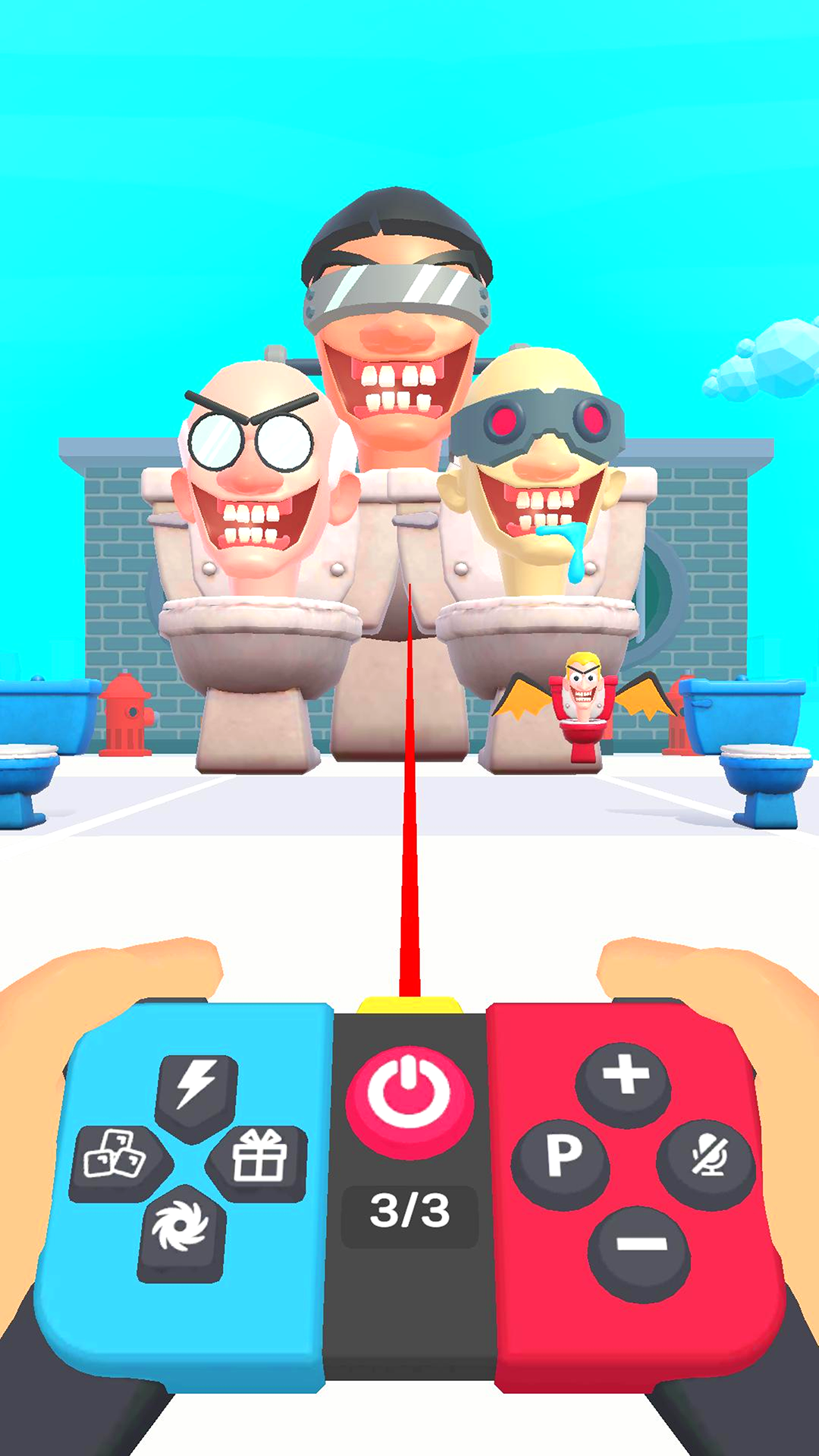 اسکرین شات 3 بازی Toilet Monster Invasion