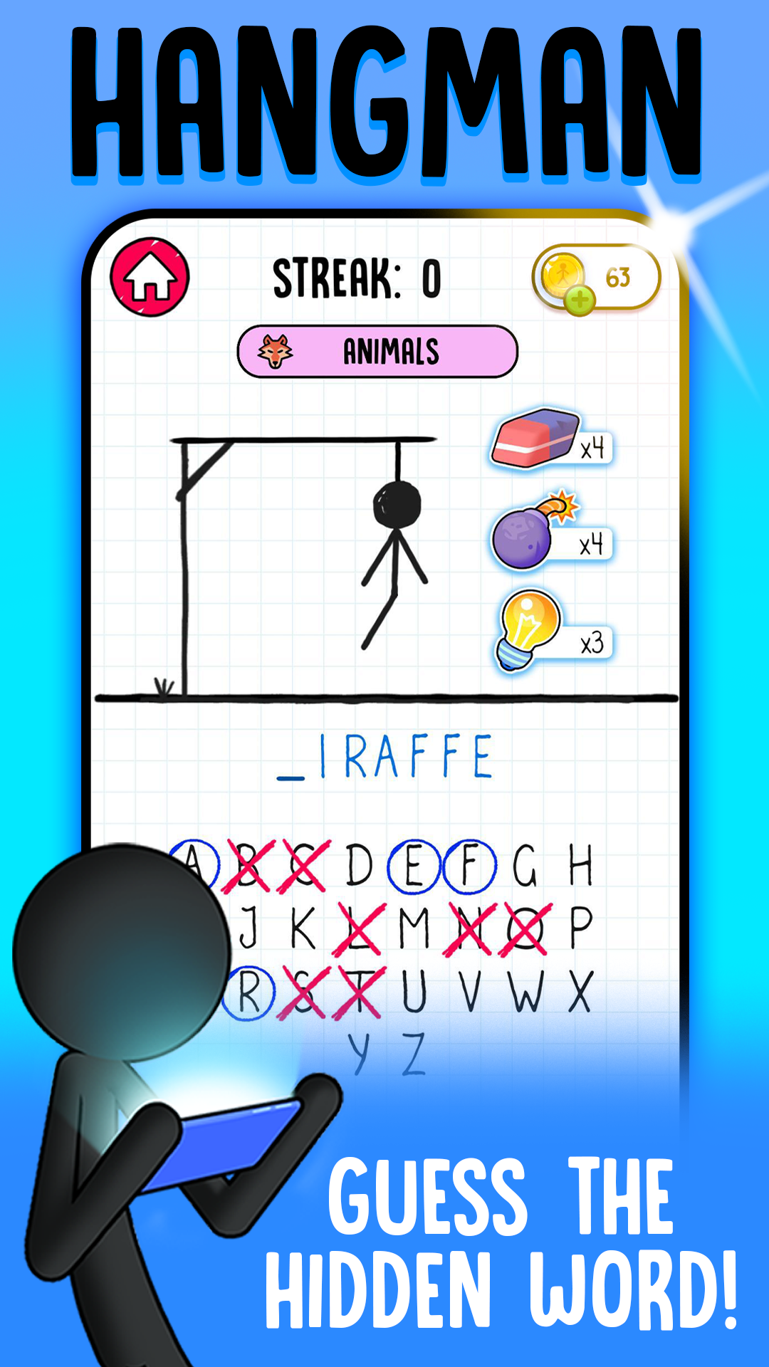 اسکرین شات 1 بازی Hangman