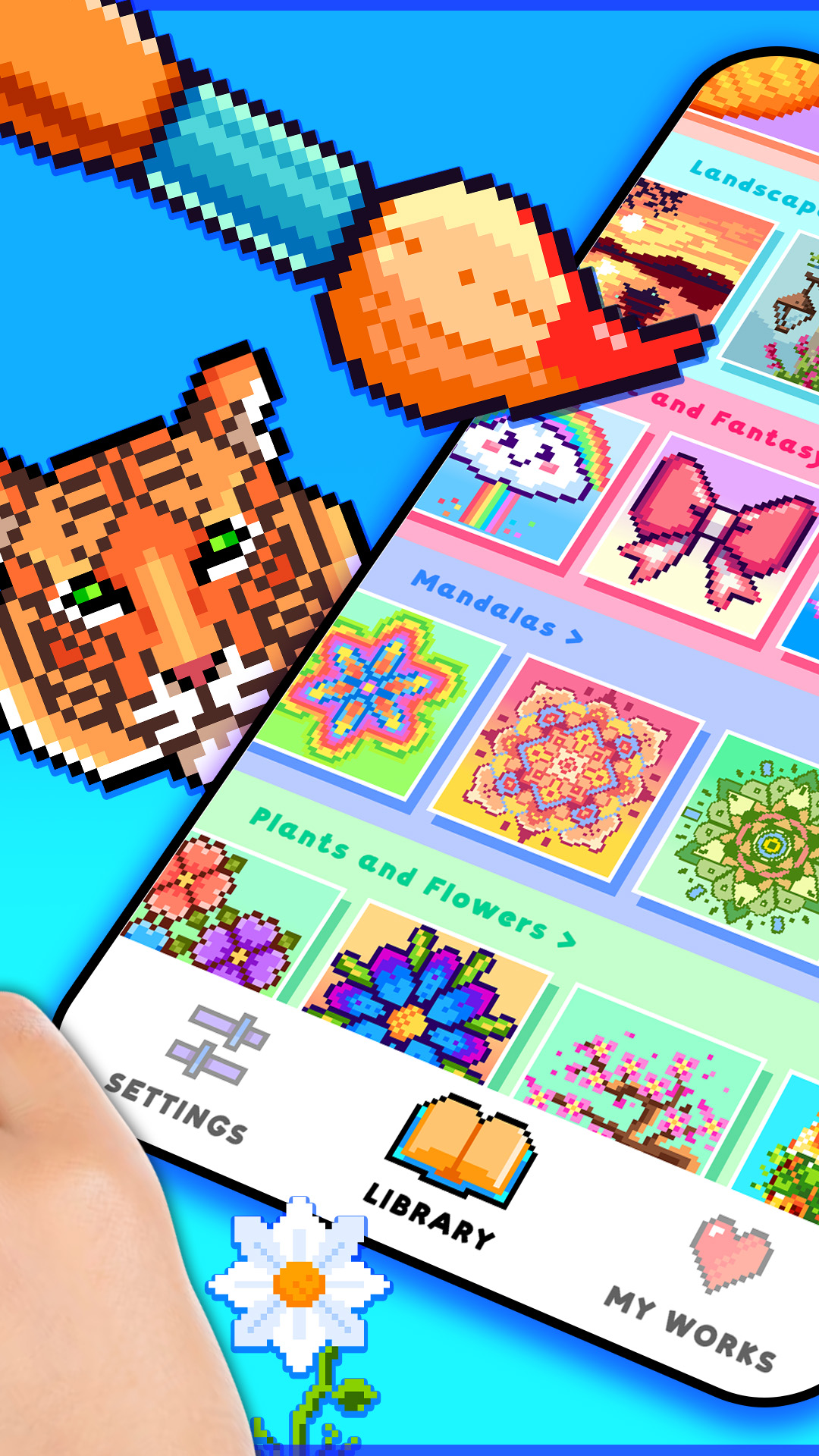 اسکرین شات 5 بازی Color by Number - Pixel art