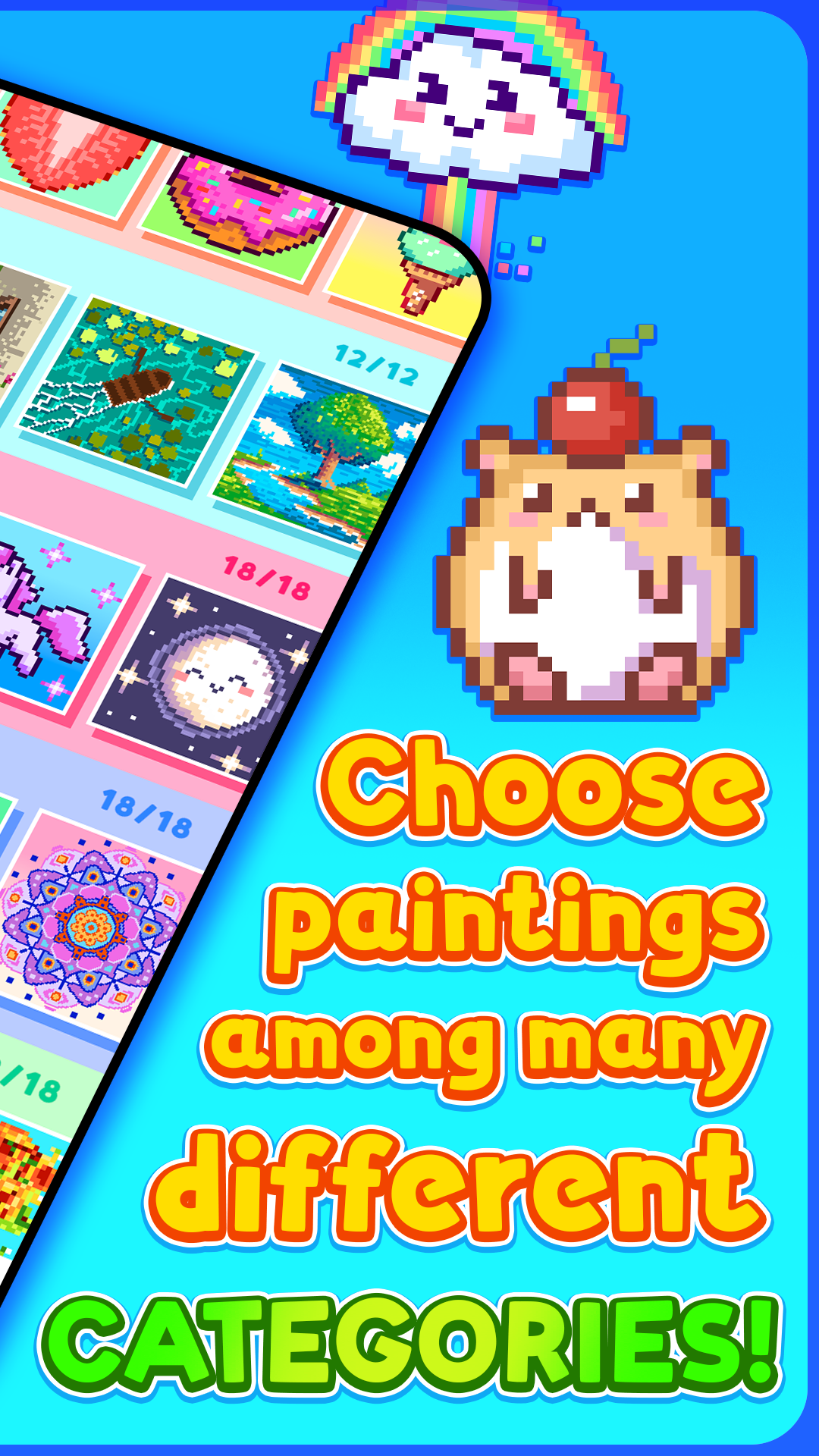 اسکرین شات 6 بازی Color by Number - Pixel art