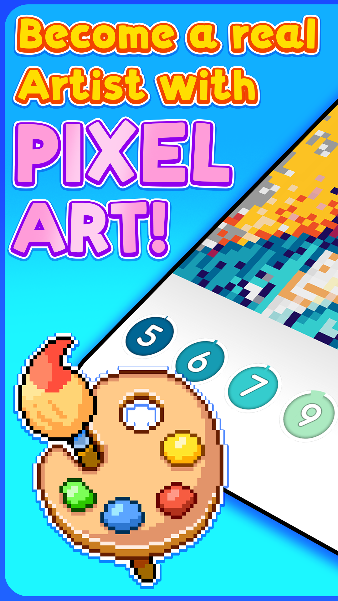 اسکرین شات 1 بازی Color by Number - Pixel art