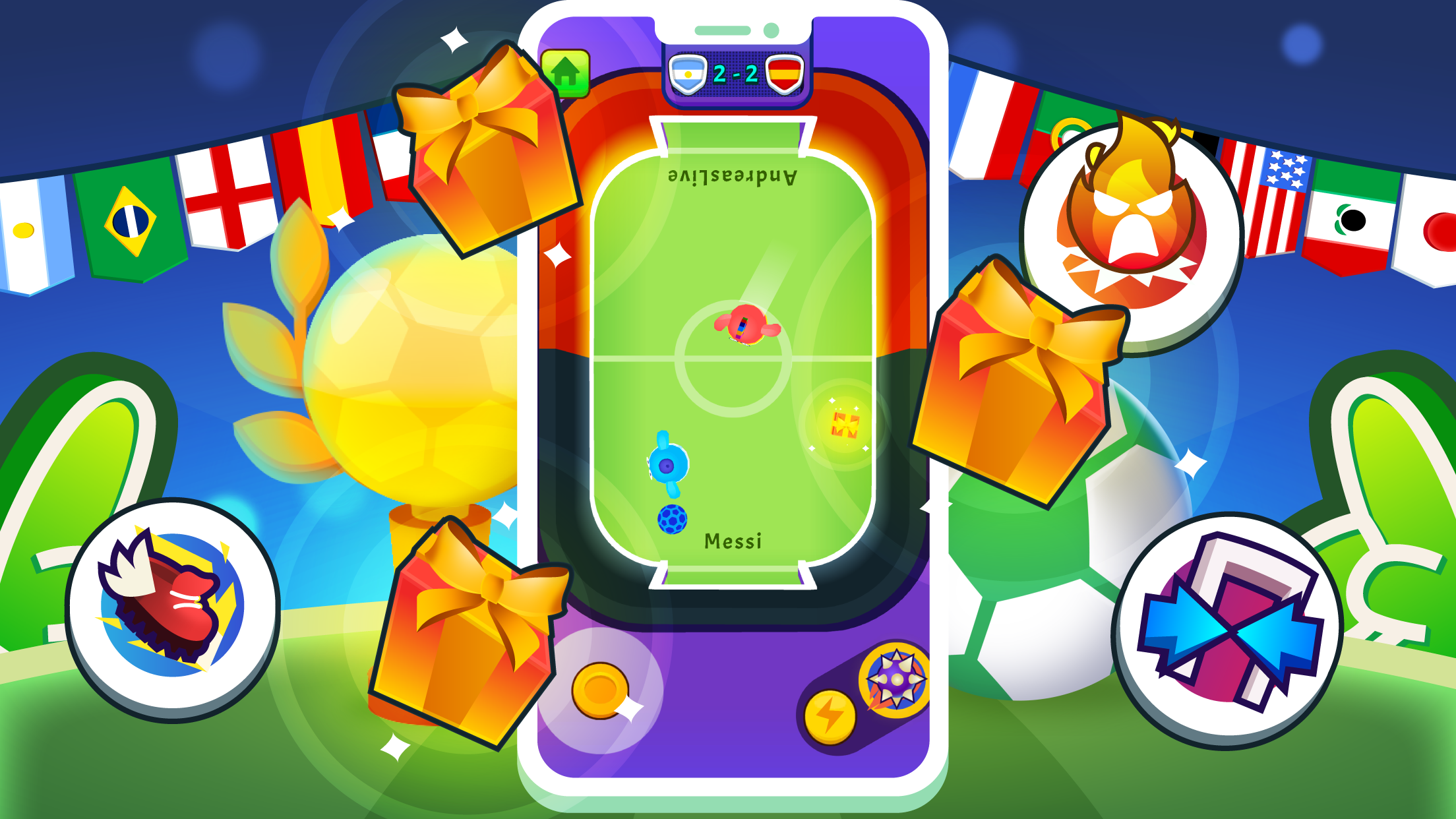 اسکرین شات 6 بازی 2 Player Games - Soccer 2023
