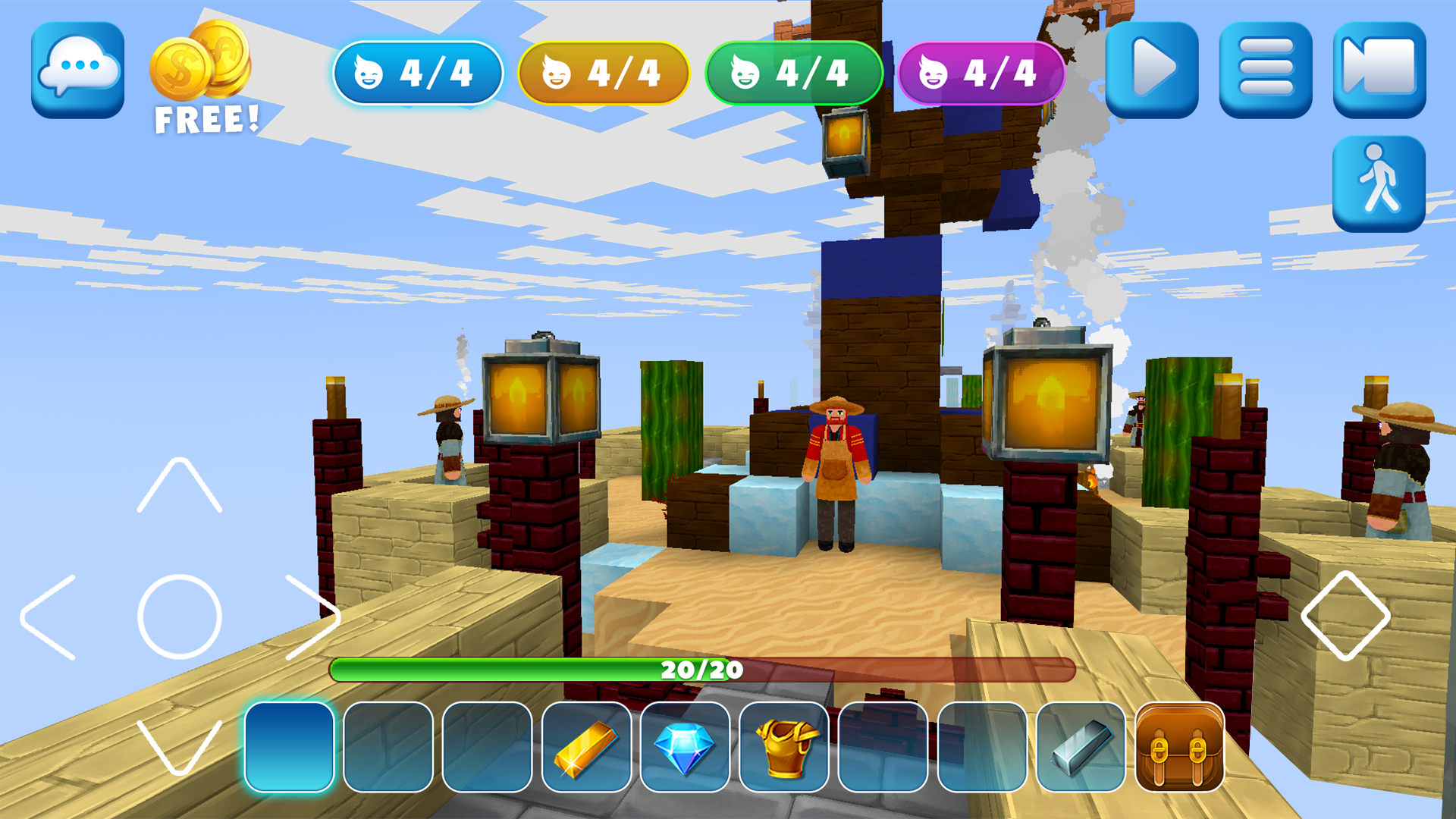 اسکرین شات 6 بازی Bed Fight: Blocky Wars Craft