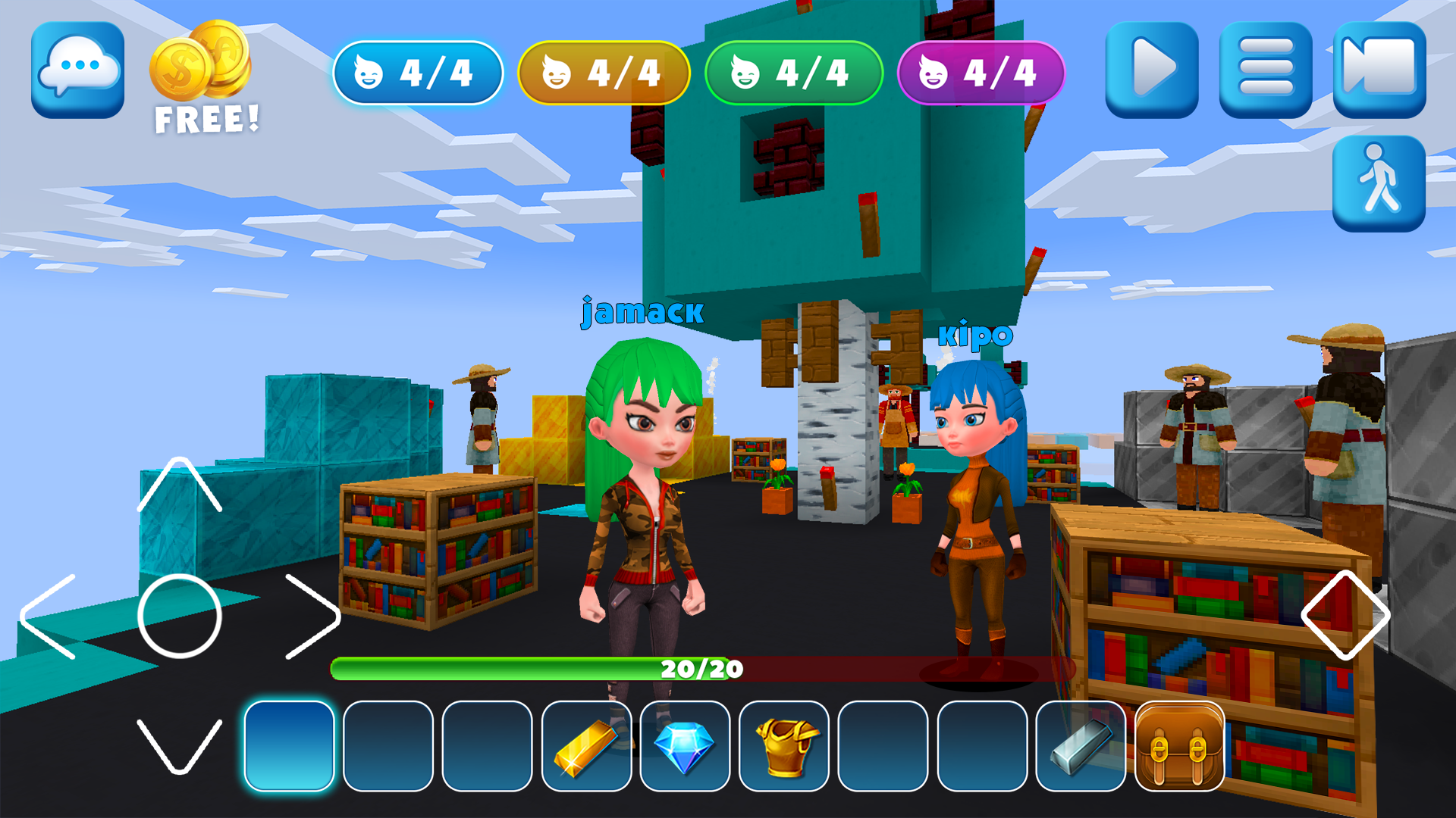 اسکرین شات 8 بازی Bed Fight: Blocky Wars Craft
