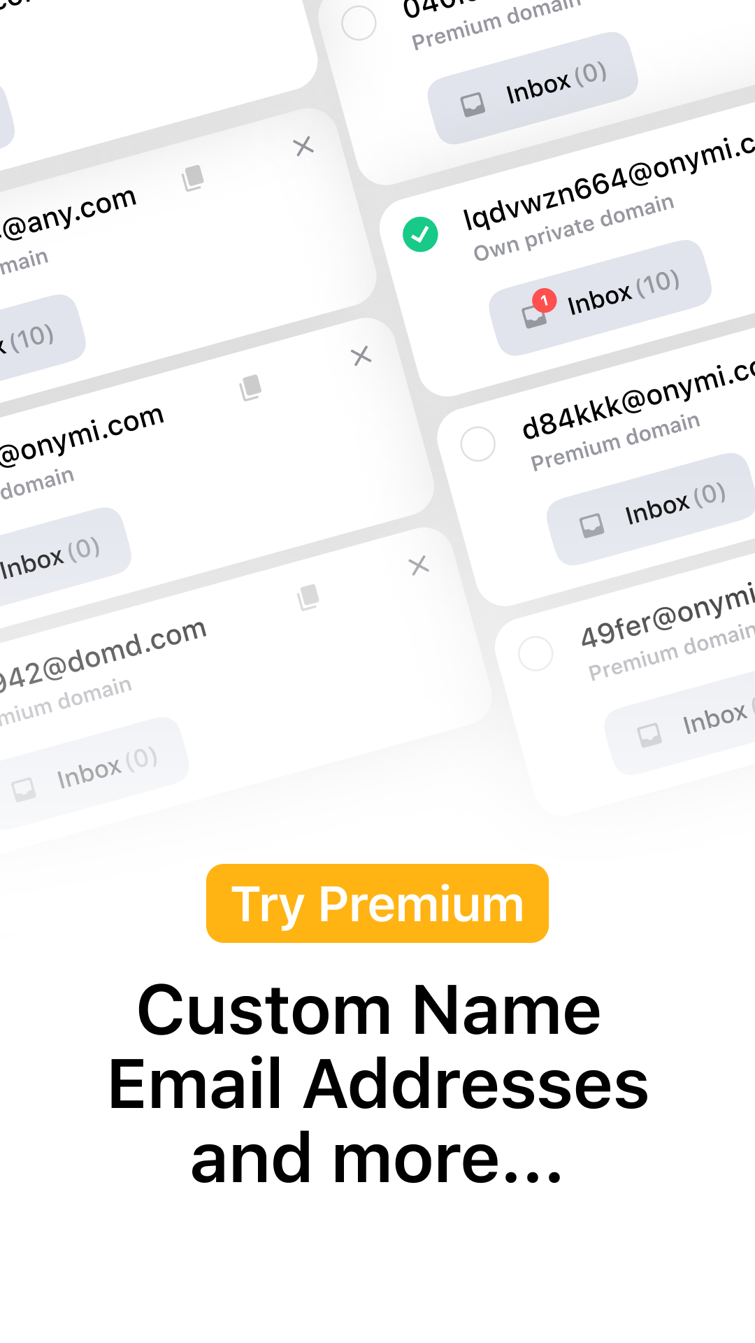 اسکرین شات 4 برنامه Temp Mail - Temporary Email
