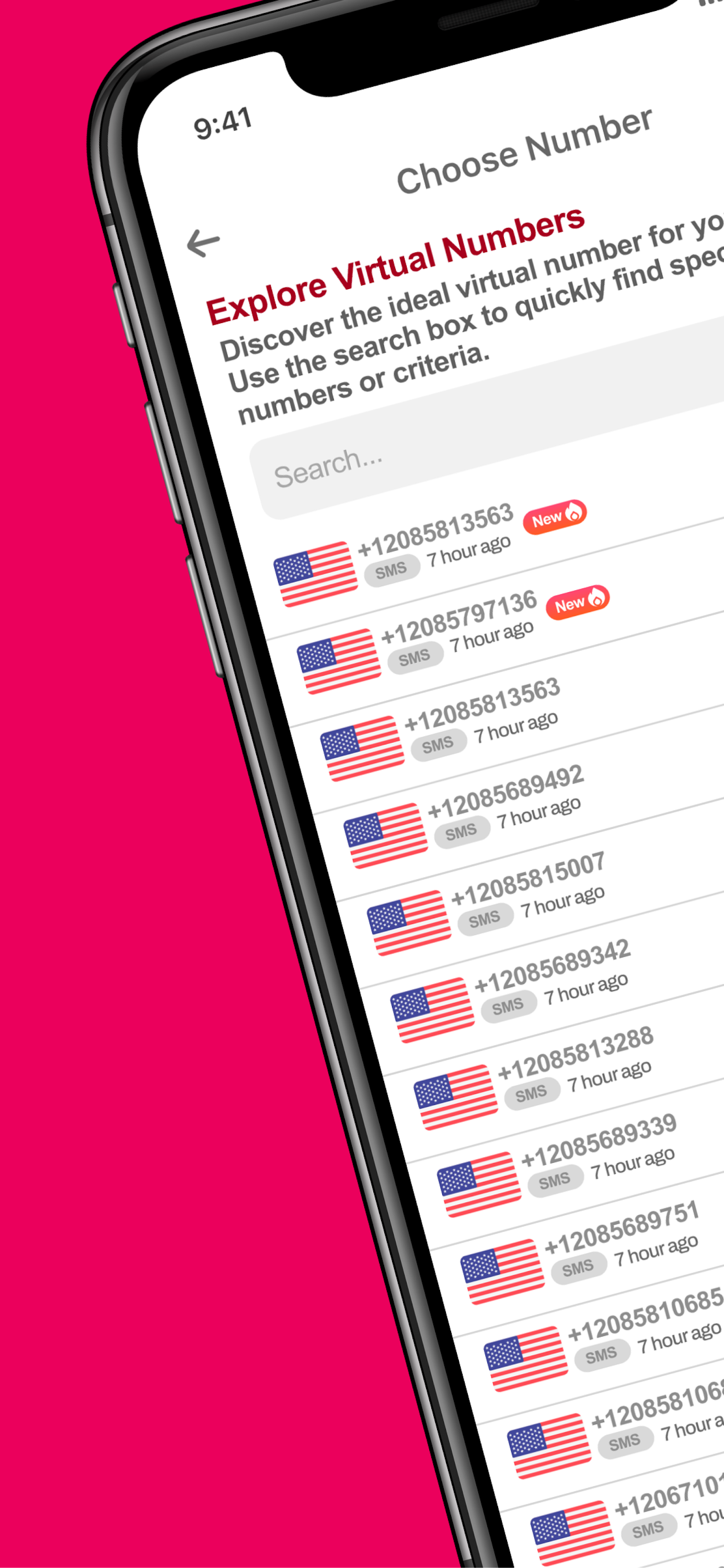 اسکرین شات 5 برنامه Temp Number - 2nd Phone Number
