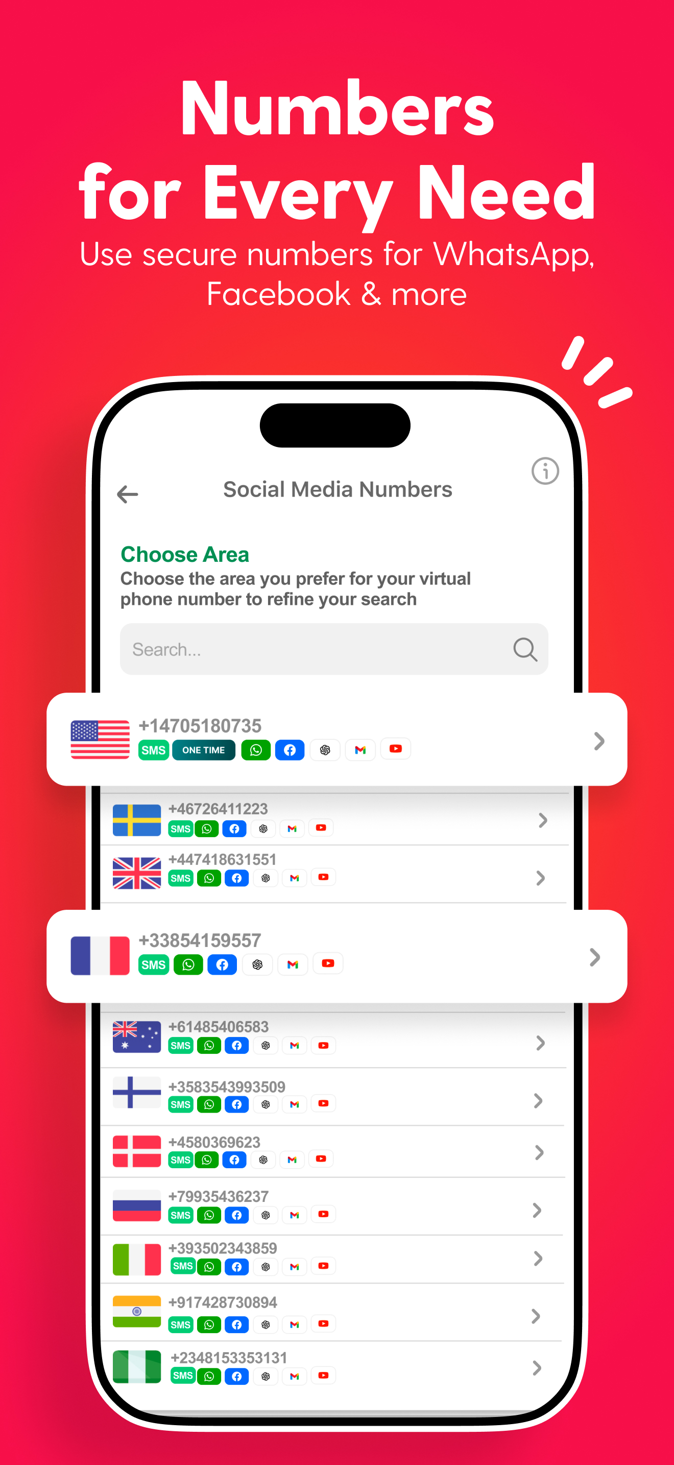 اسکرین شات 3 برنامه Temp Number - 2nd Phone Number