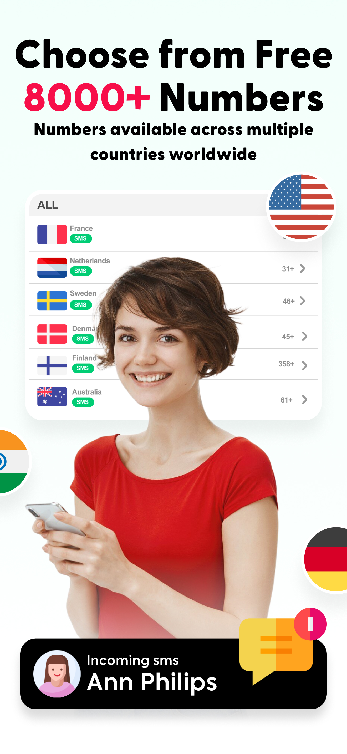 اسکرین شات 6 برنامه Temp Number - 2nd Phone Number