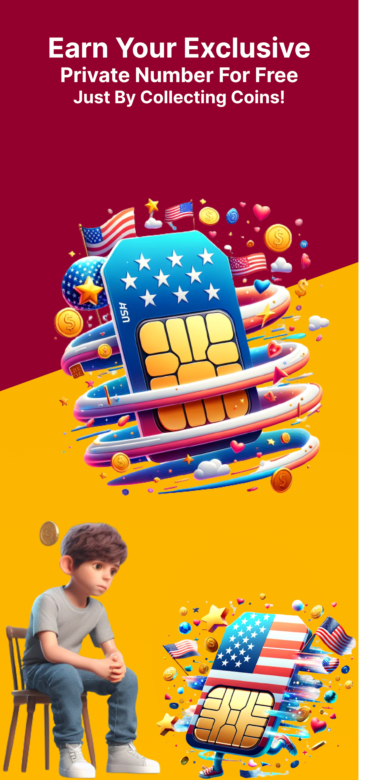 اسکرین شات 3 برنامه Temp Number - 2nd Phone Number