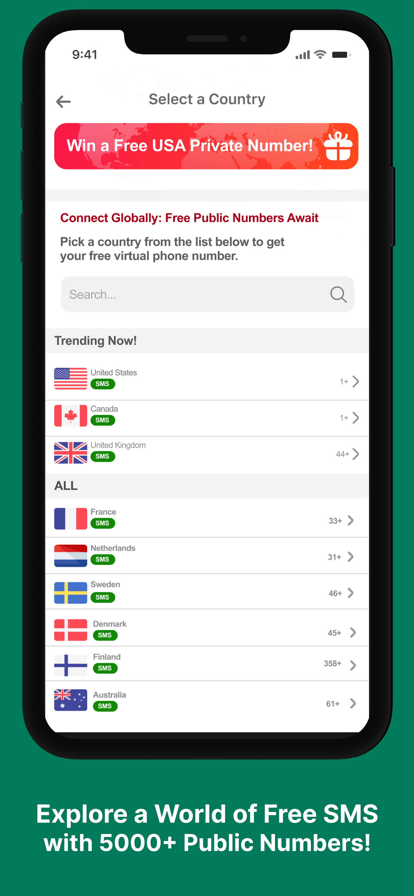 اسکرین شات 4 برنامه Temp Number - 2nd Phone Number
