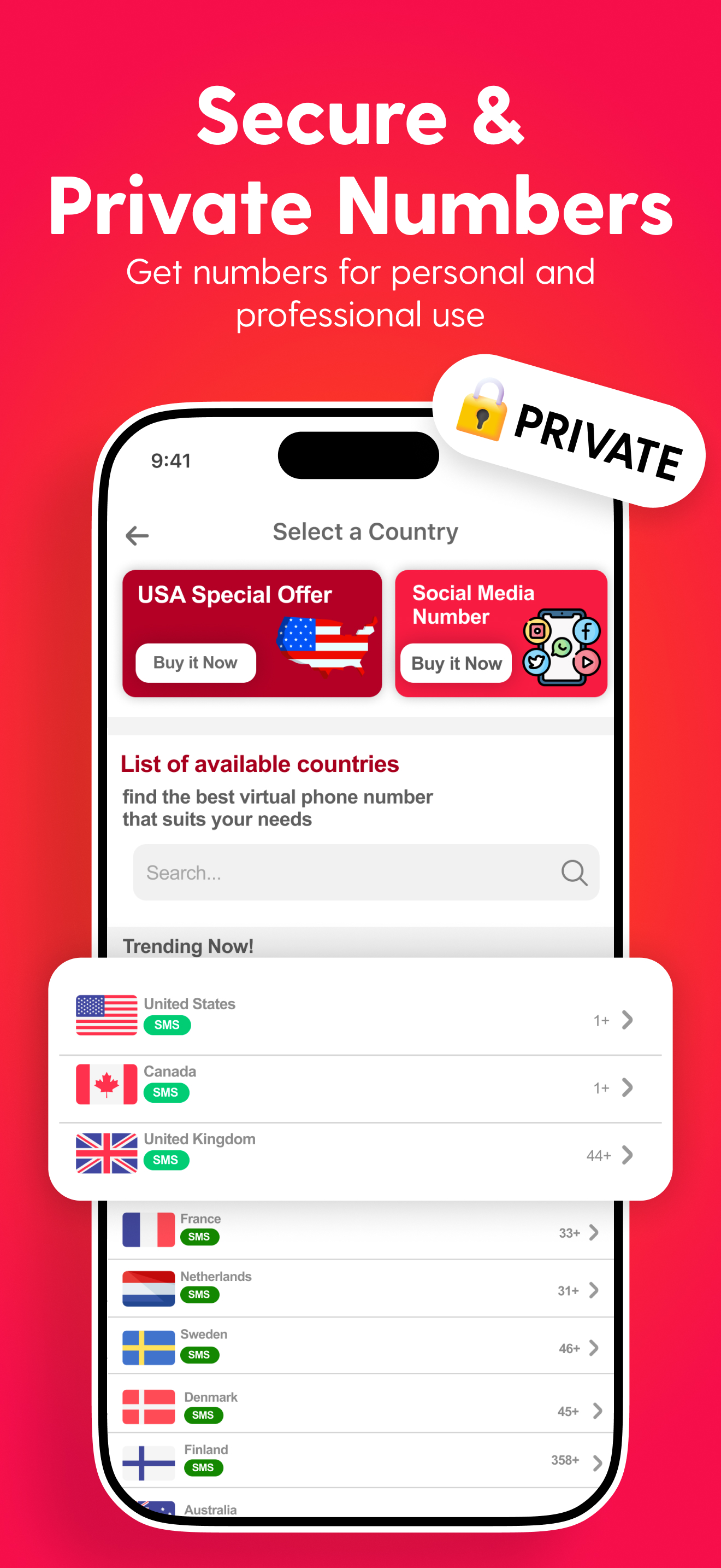 اسکرین شات 7 برنامه Temp Number - 2nd Phone Number