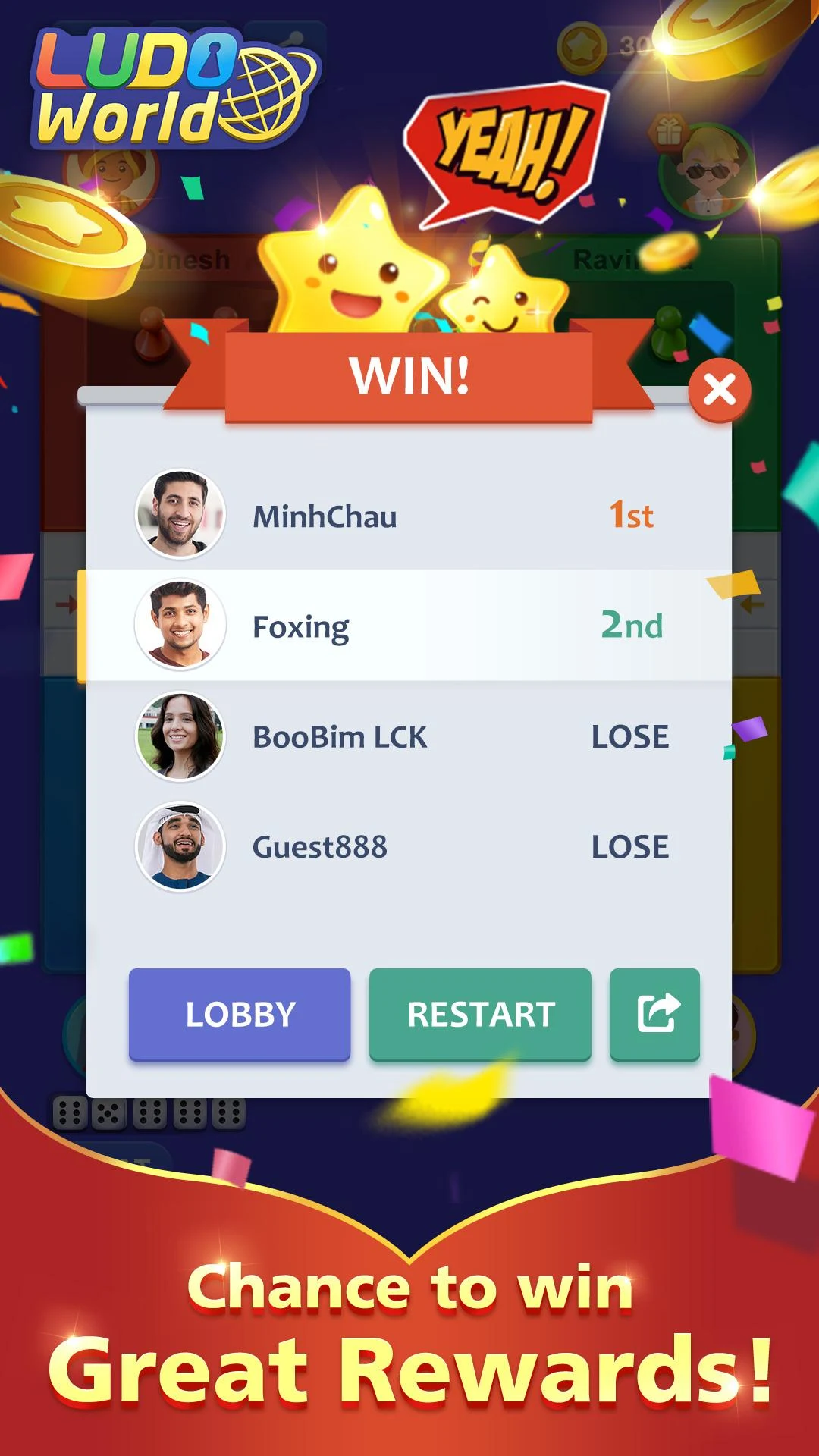 اسکرین شات 6 بازی Ludo World-Ludo Superstar