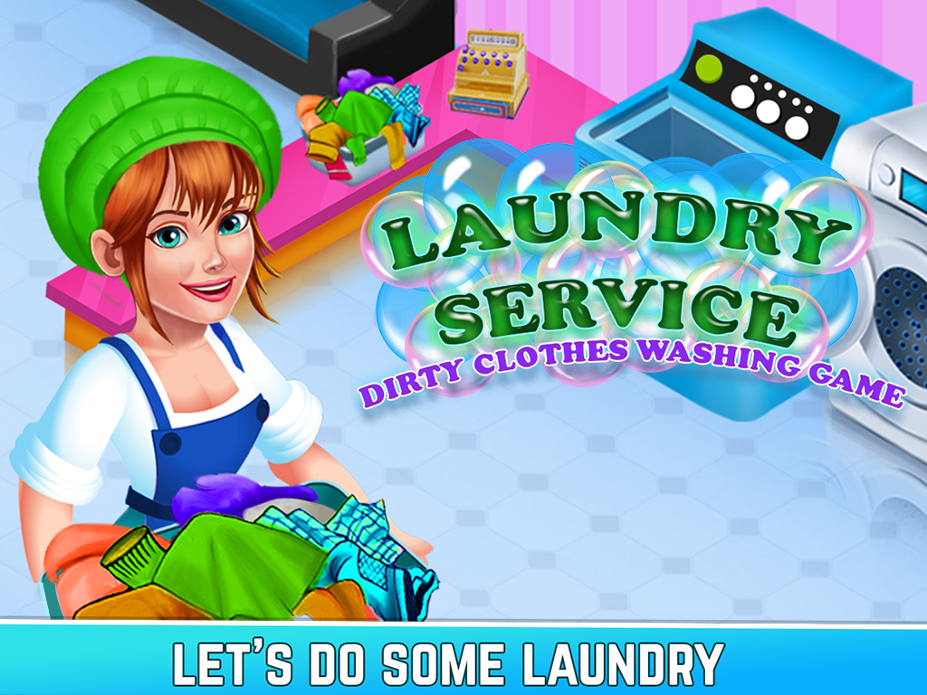 اسکرین شات 5 برنامه Laundry Shop Washing Games Sim
