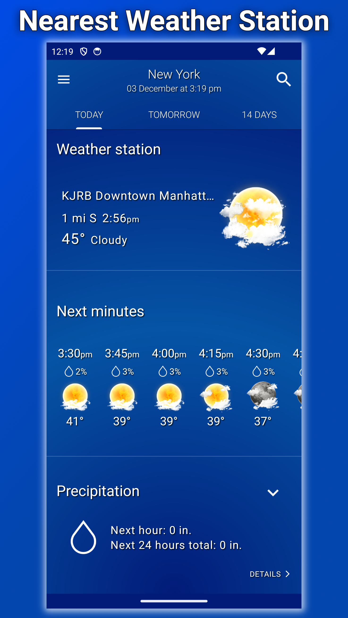 اسکرین شات 7 برنامه Weather: Clear Skies