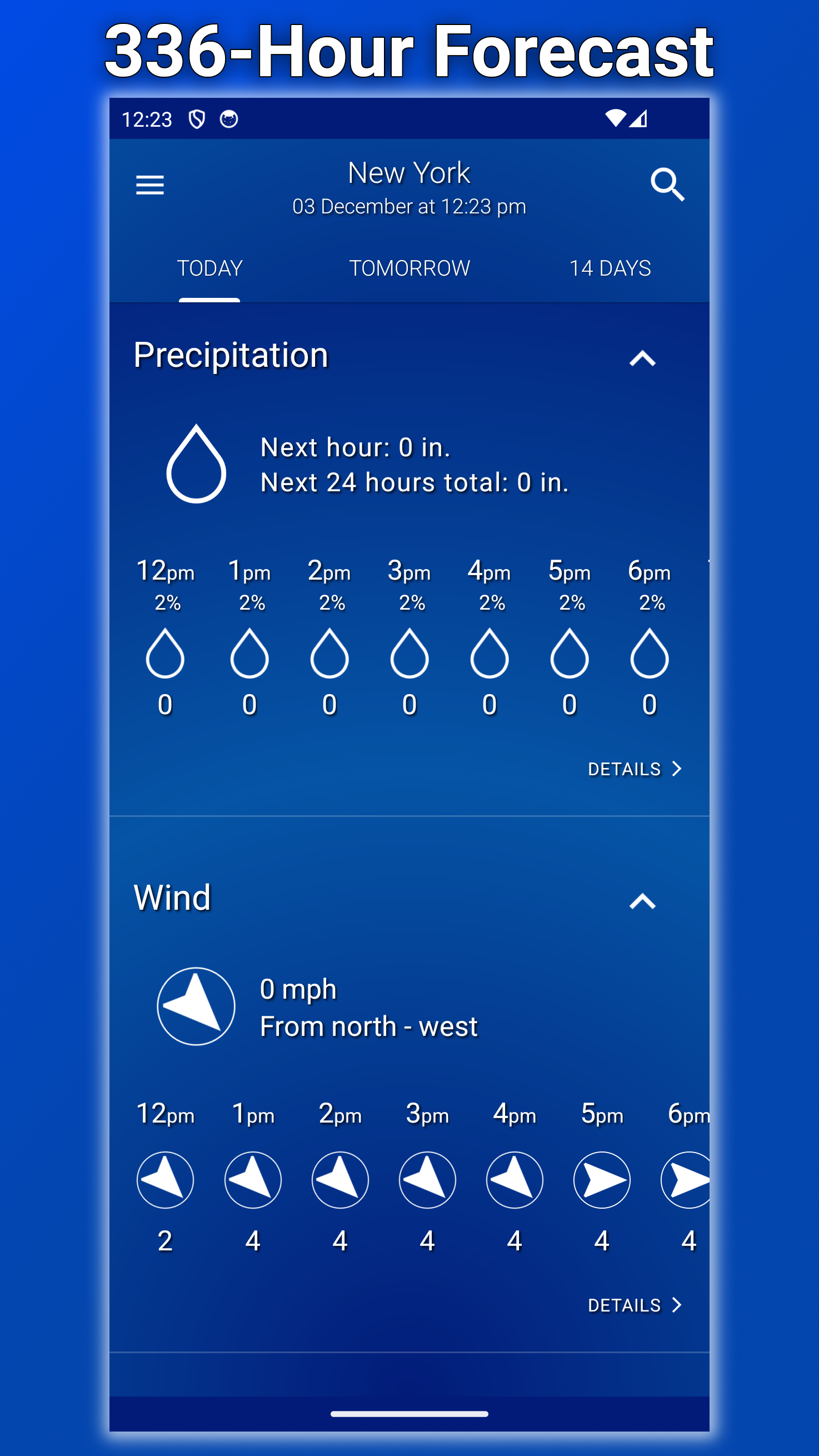 اسکرین شات 8 برنامه Weather: Clear Skies