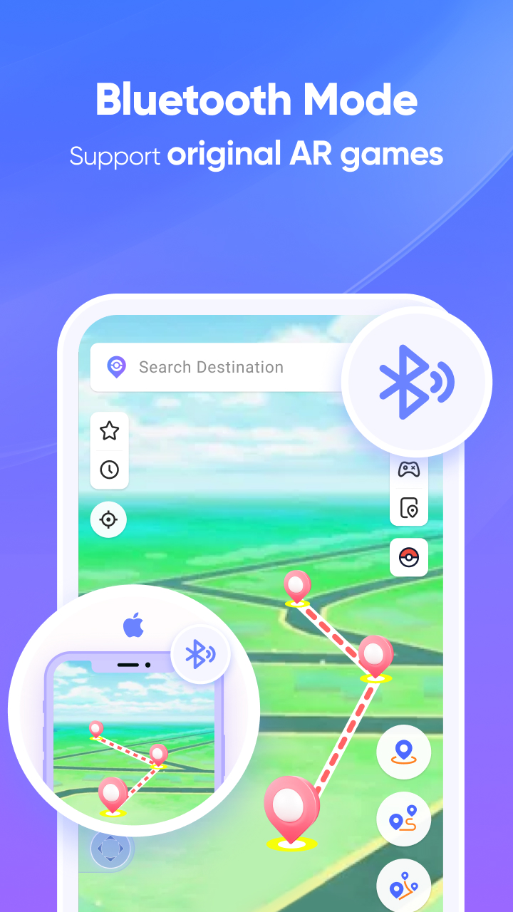 اسکرین شات 2 برنامه iAnyGo:Joystick, Finger travel