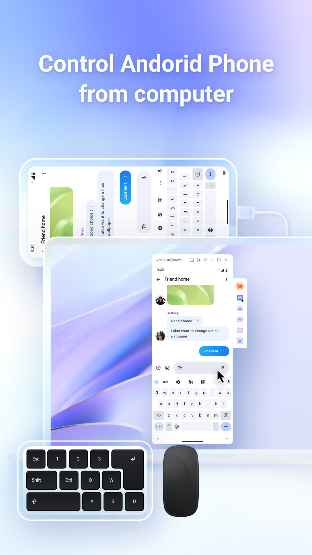 اسکرین شات 3 برنامه Phone Mirror - Android to PC
