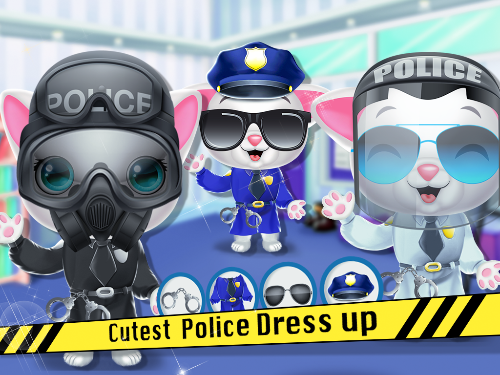 اسکرین شات 4 بازی Kitty Cat Police Fun Care